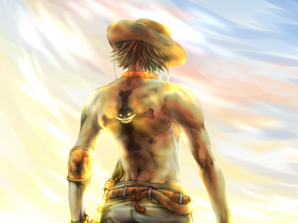 Wallpaper anime, one piece, artwork, portgas d. ace, pirate desktop wallpaper, HD image, picture, background, cdaeef