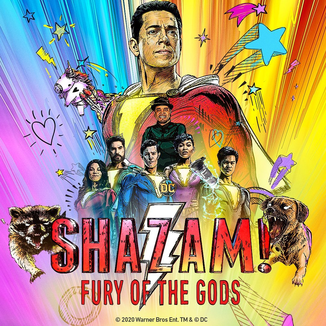 Shazam! Fury of the Gods poster, shown at DC FanDome