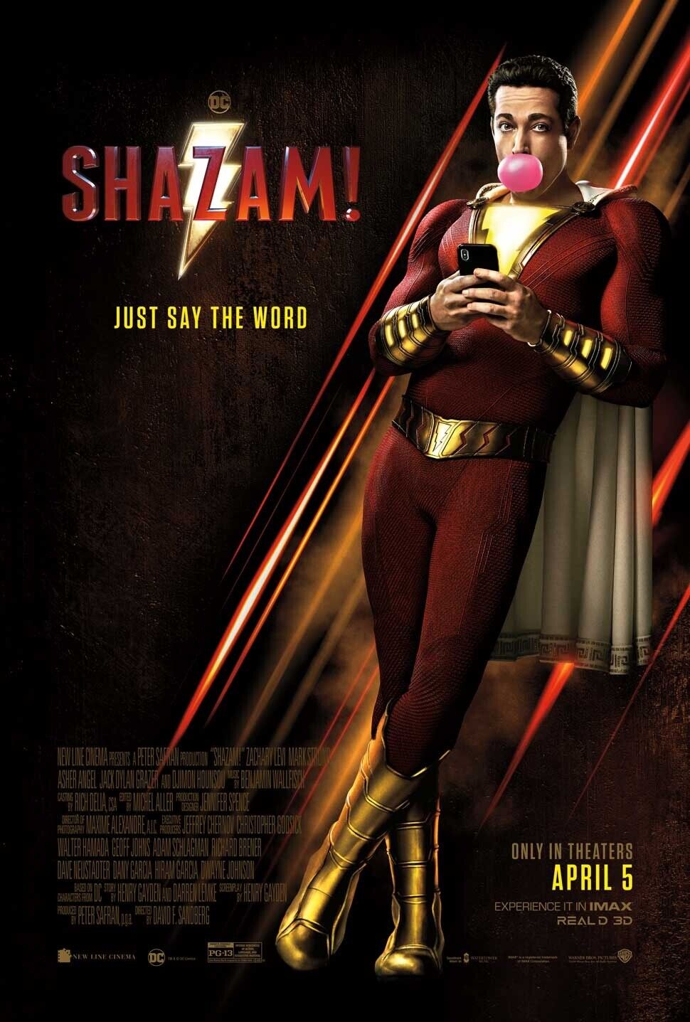 Shazam Fury of the Gods Movie 2022 Poster Superheros