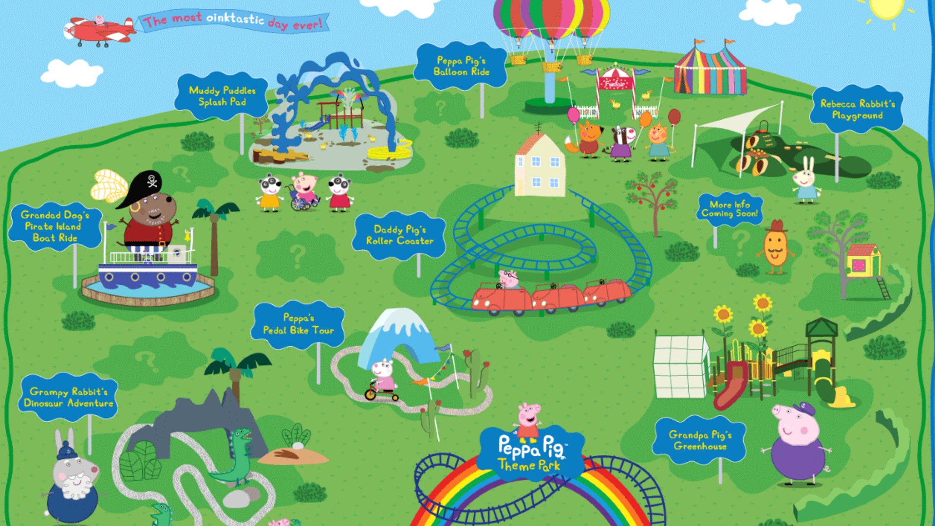 Rides, attractions revealed for Peppa Pig theme park