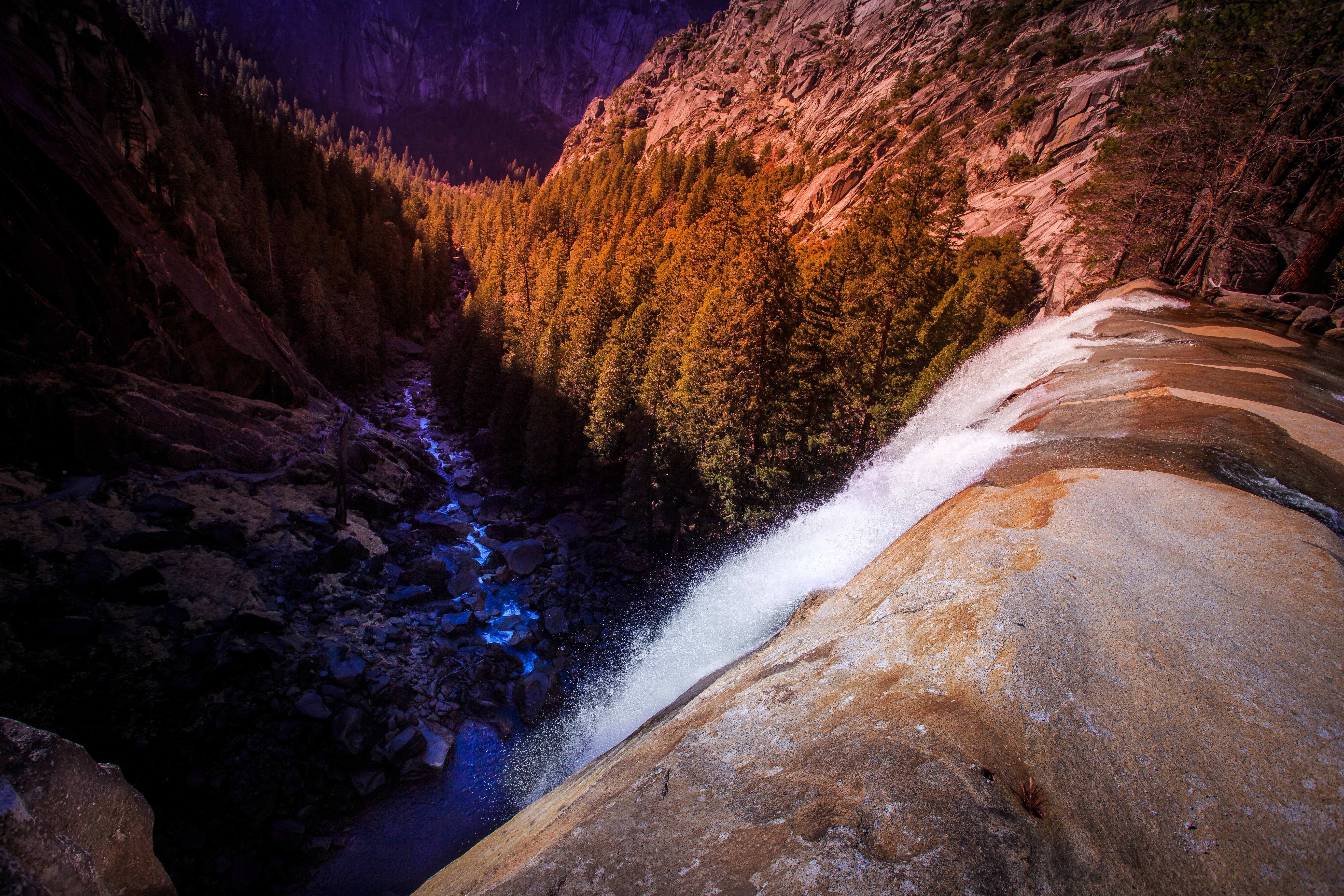 Wallpaper, California, park, trees, cliff, water, forest, river, high, merced, falls, national, yosemite, edge, tall, vernal 5472x3648