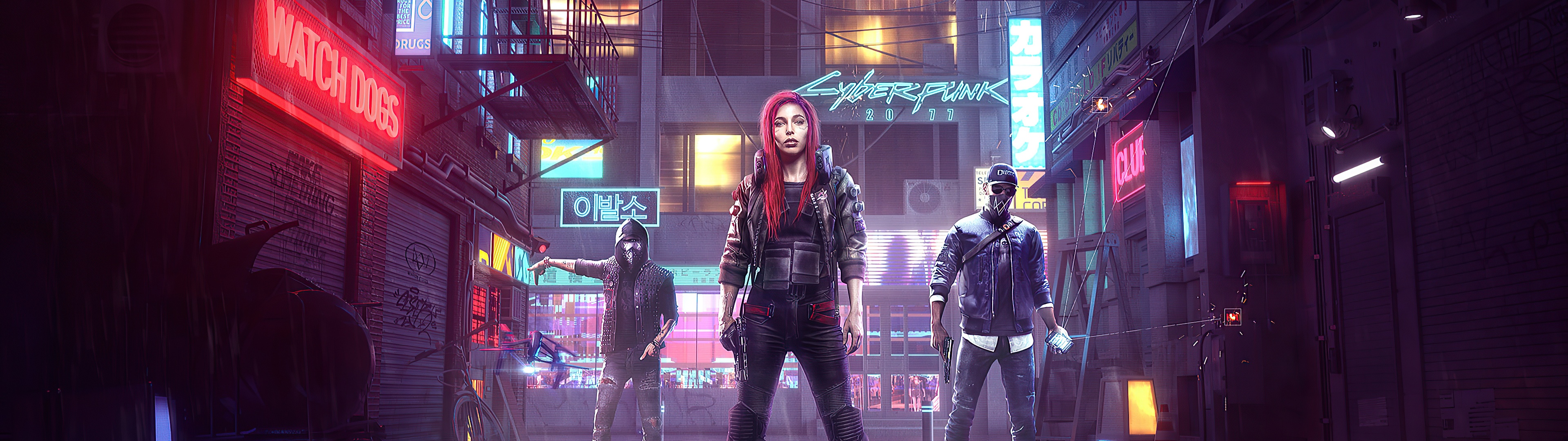 Cyberpunk 2077 Wallpaper 4K, Watch Dogs, Crossover, Games