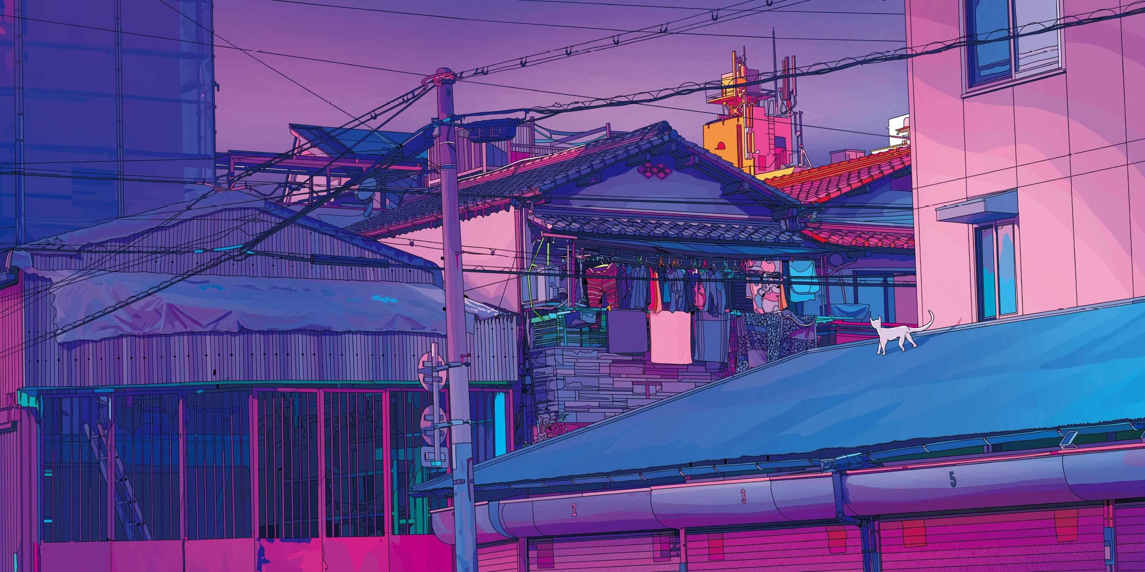 Purple Lofi Wallpaper