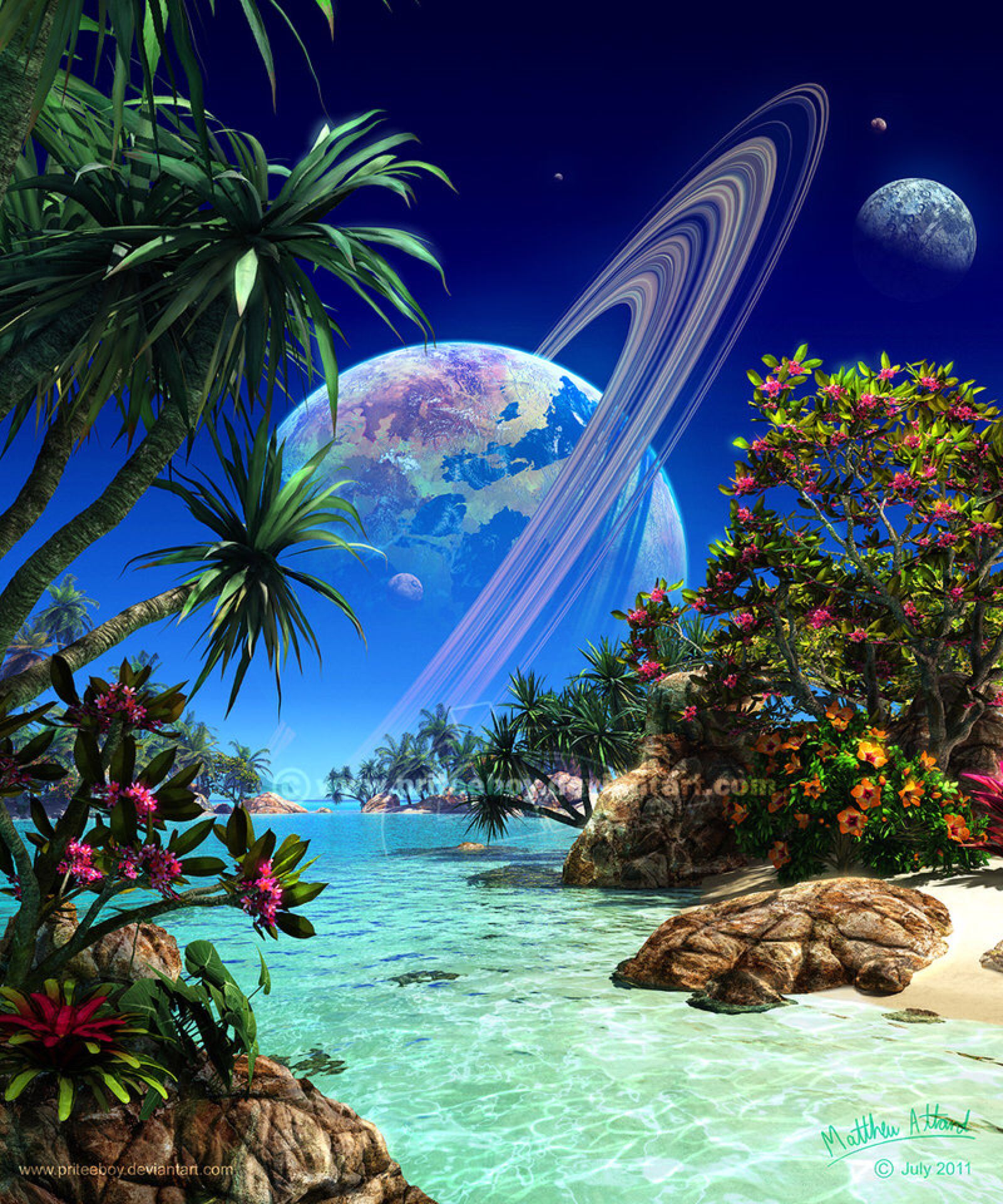 Another Day In Paradise. Fantasy art landscapes, Nature wallpaper, Fantasy landscape