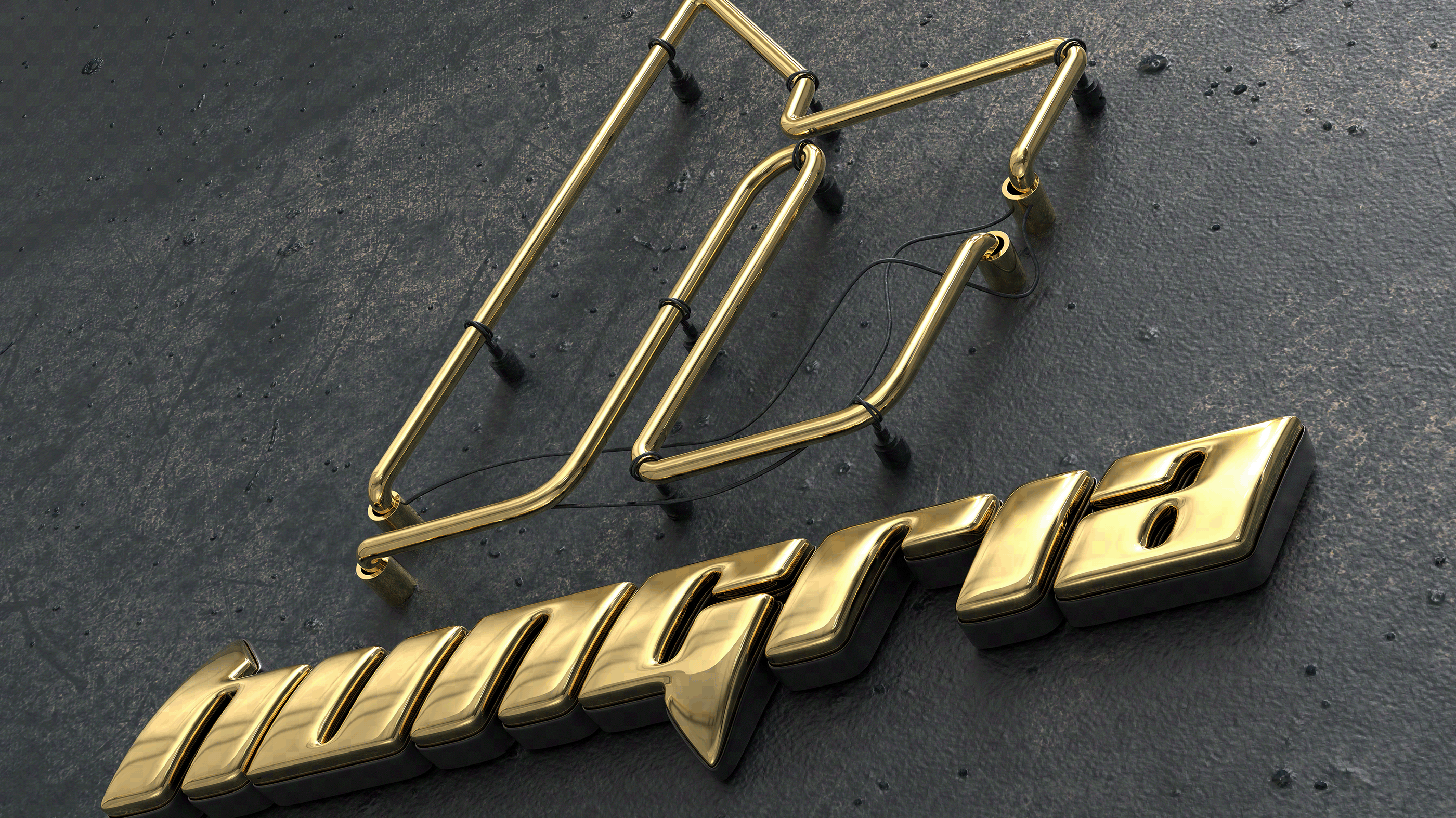 HUNGRIA HIP HOP LOGO 3D