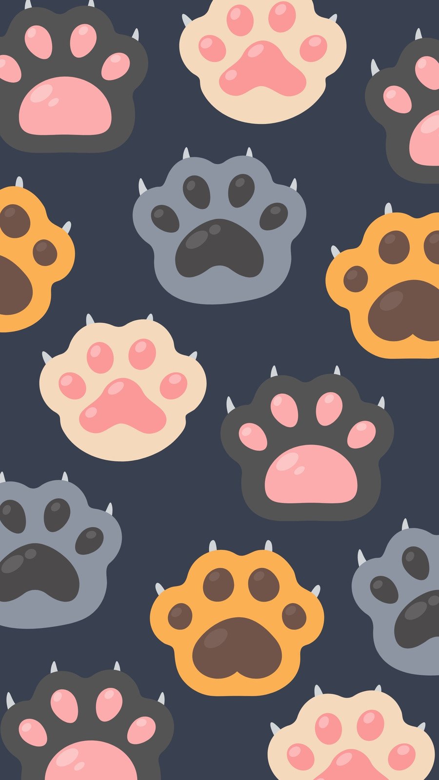 Free customizable cat phone wallpaper templates