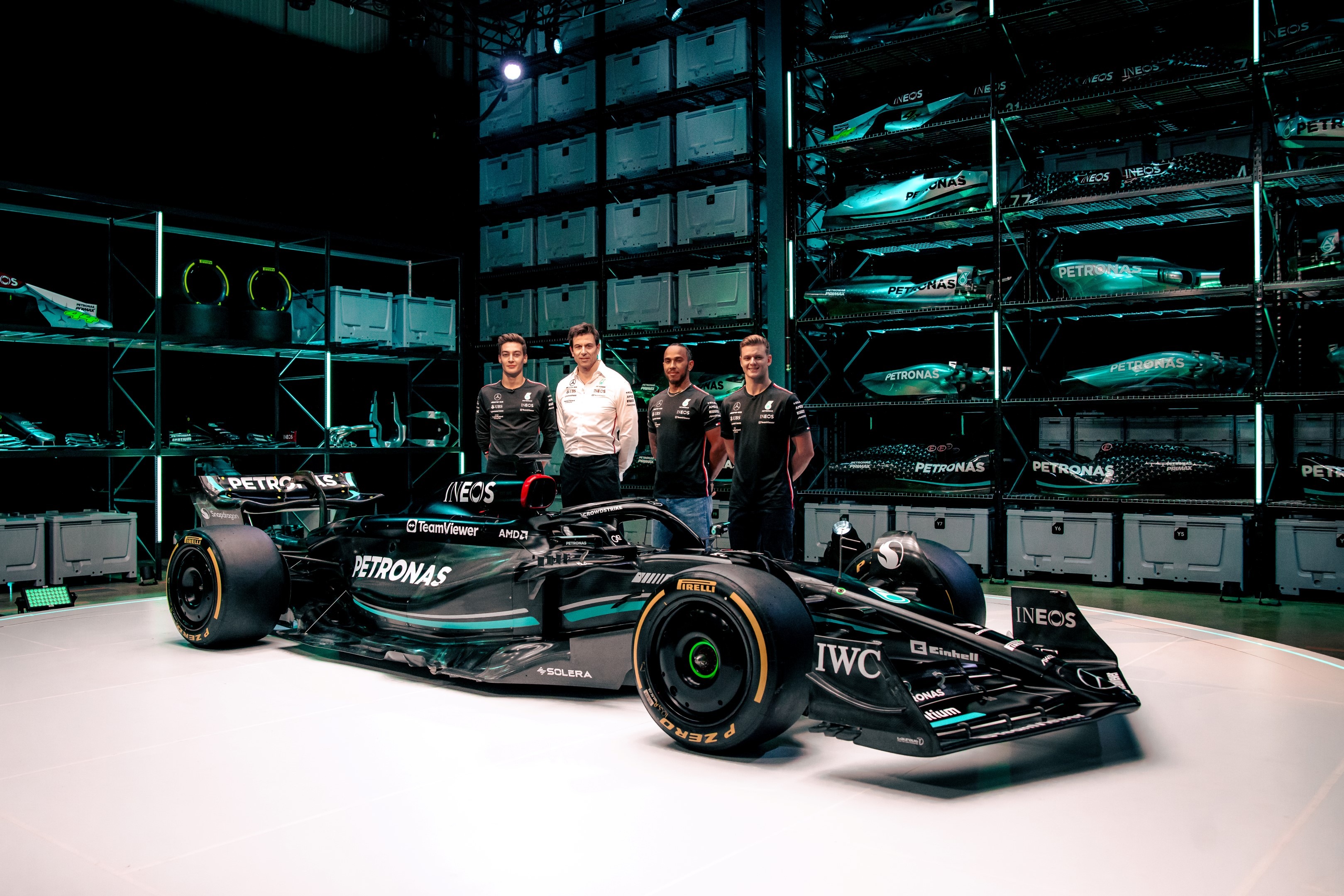 GALLERY: Take a closer look at the Mercedes W14 2023 F1 car and livery | Formula  1®