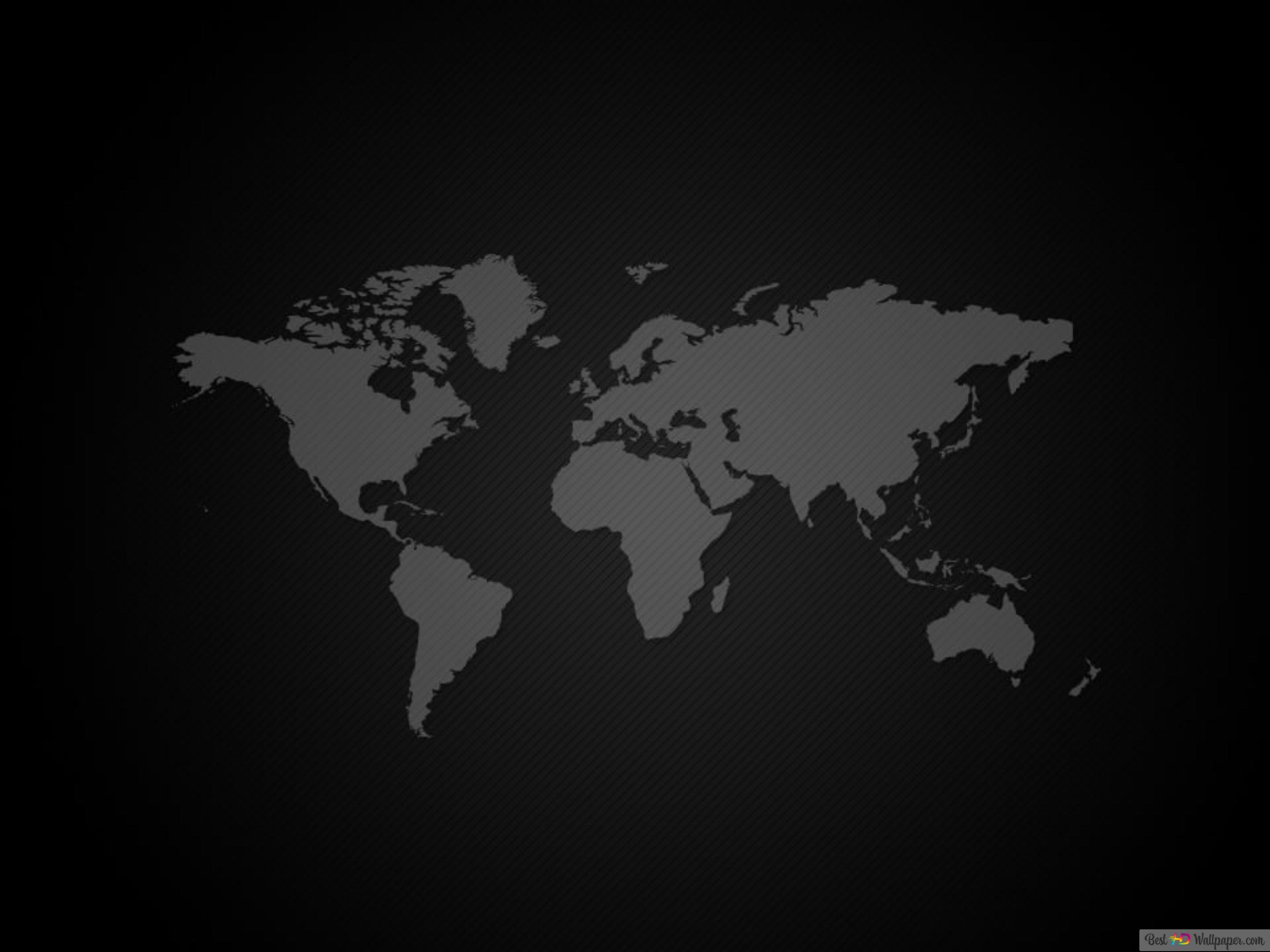 Gray and black map 4K wallpaper download