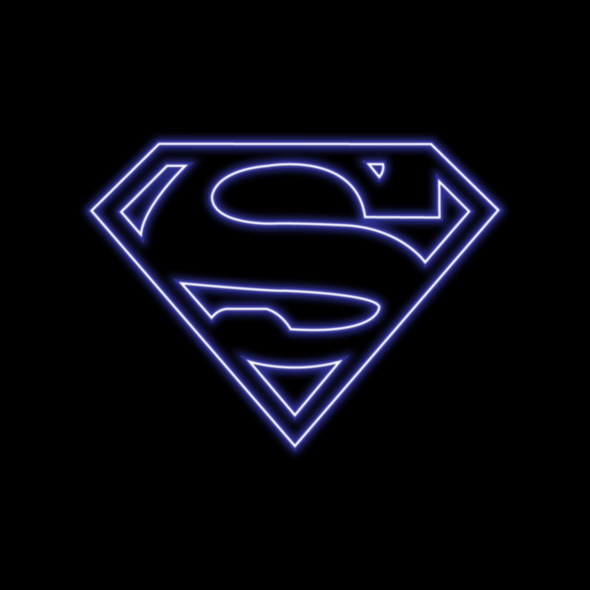 Superman Wallpaper 4K, Logo, DC Superheroes, Black Dark