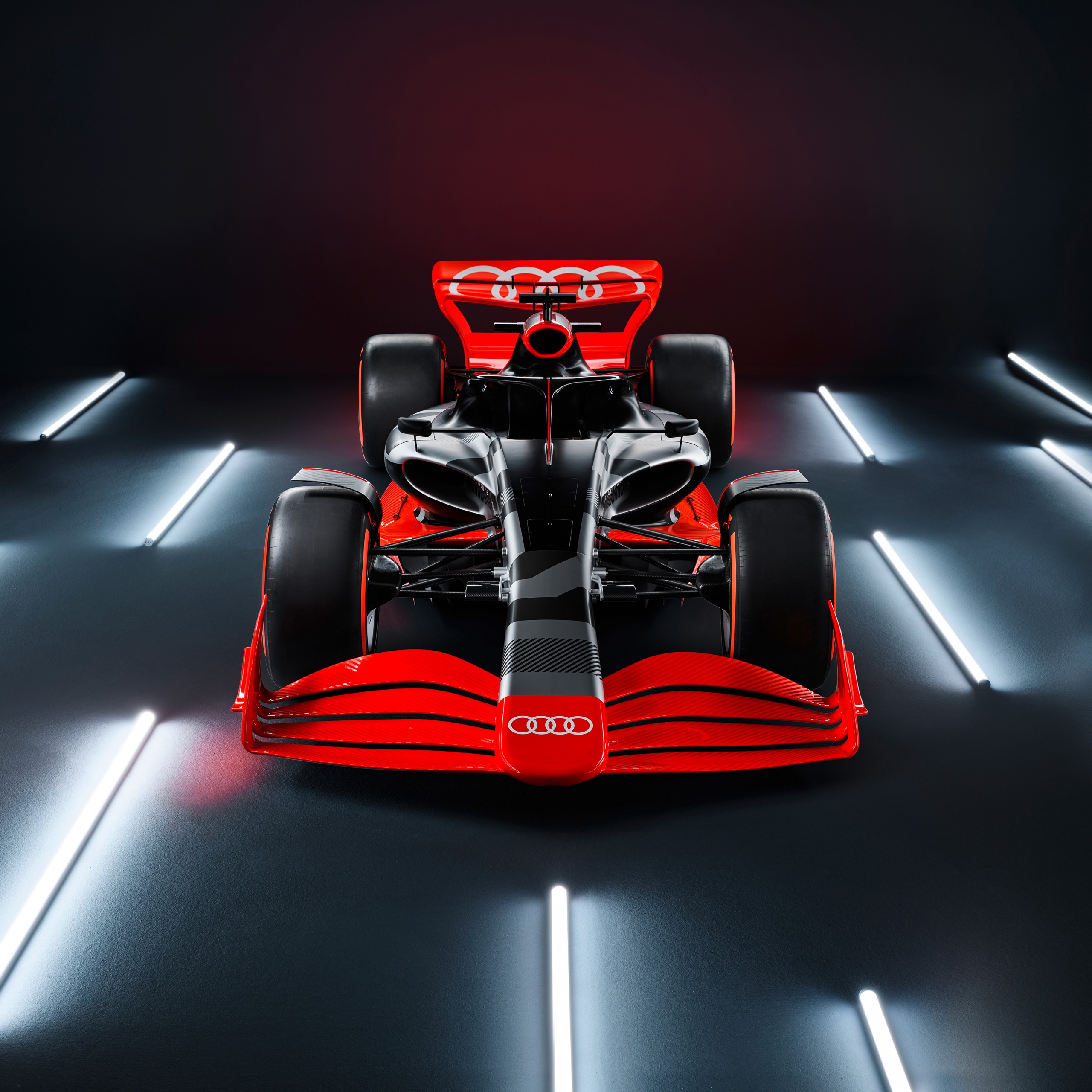 Audi F1 launch livery Wallpaper 4K, Formula E racing car, Cars