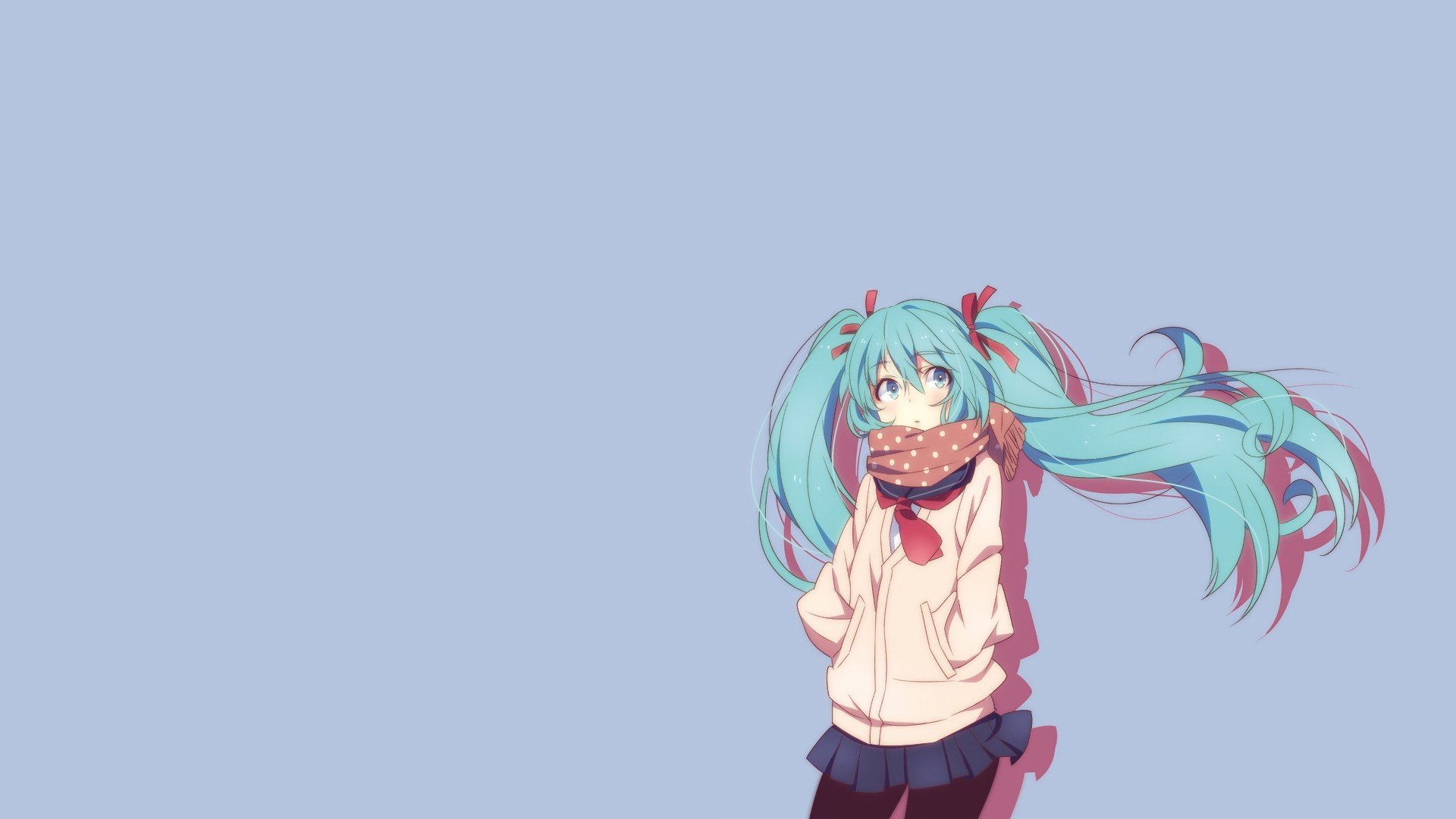 anime girls, Simple background Wallpaper HD / Desktop and Mobile Background