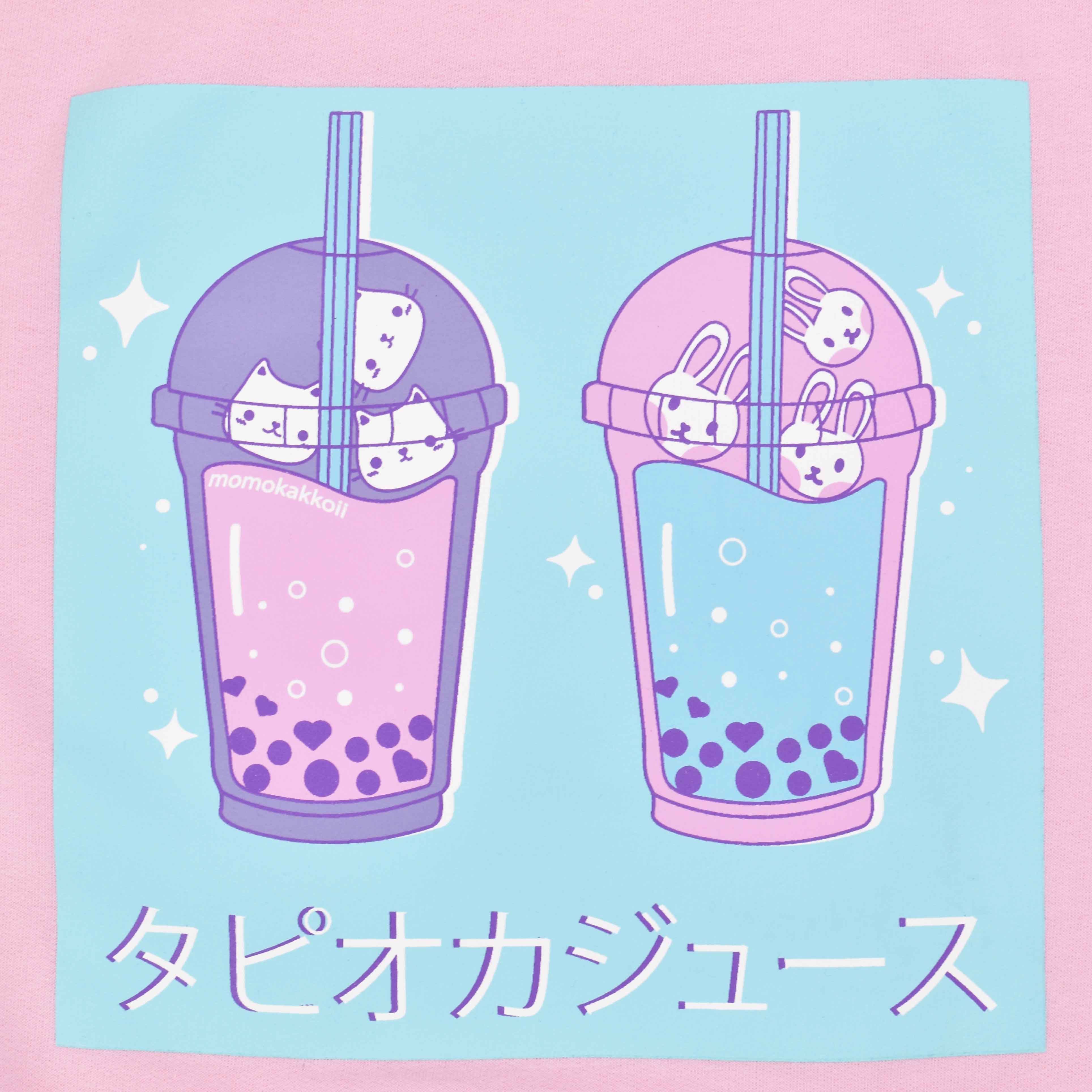 ♡ Kawaii Animals Pastel Boba Bubble Tea Sweatshirt Soft Girl Crewneck Mori Tumblr by Momokakkoii ♡. Kawaii animals, Boba tea, Cute kawaii drawings