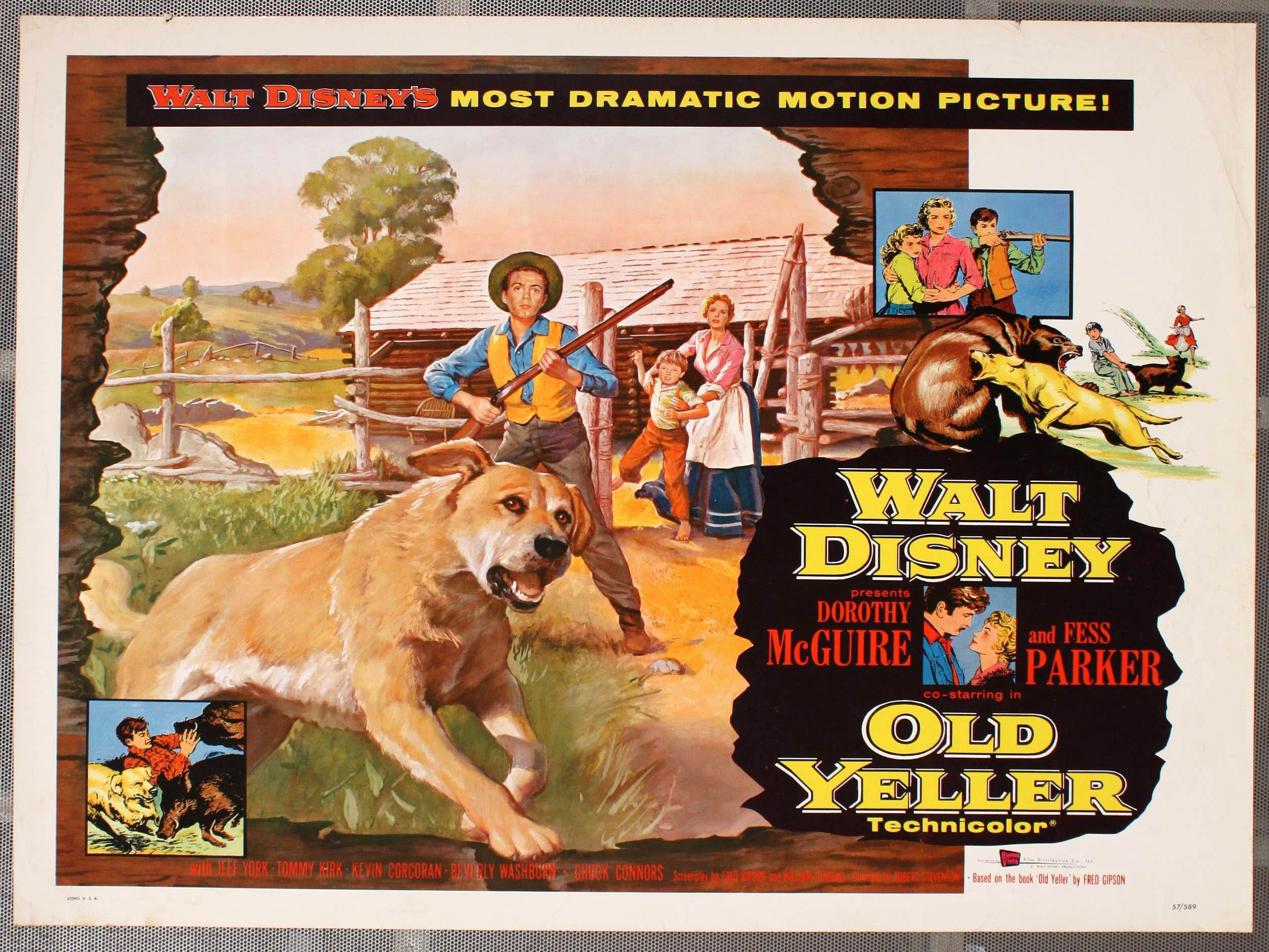 Newest ORIGINAL, Old Yeller Lobby Card