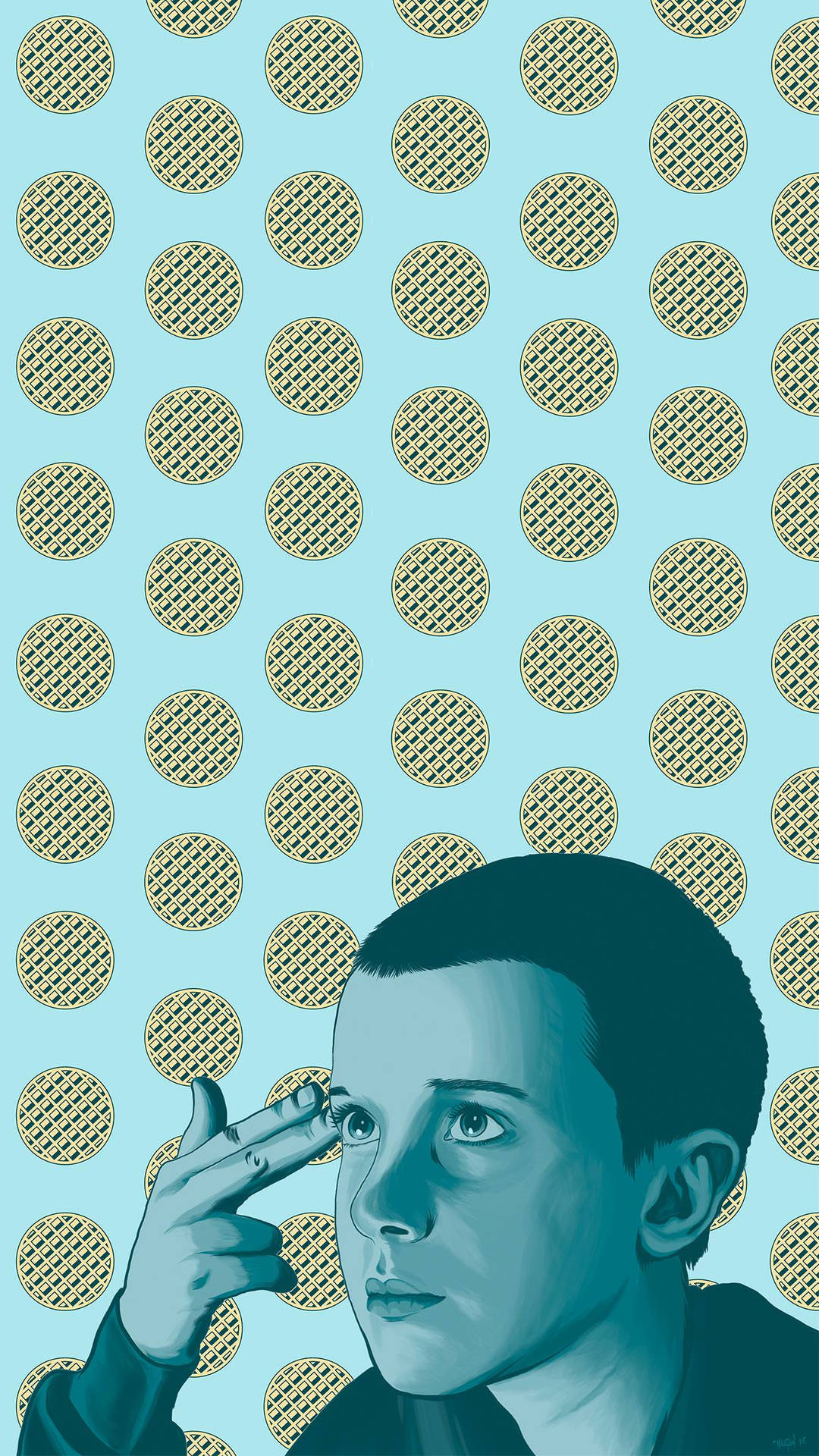 Download Young Eleven From Stranger Things Phone Wallpaper
