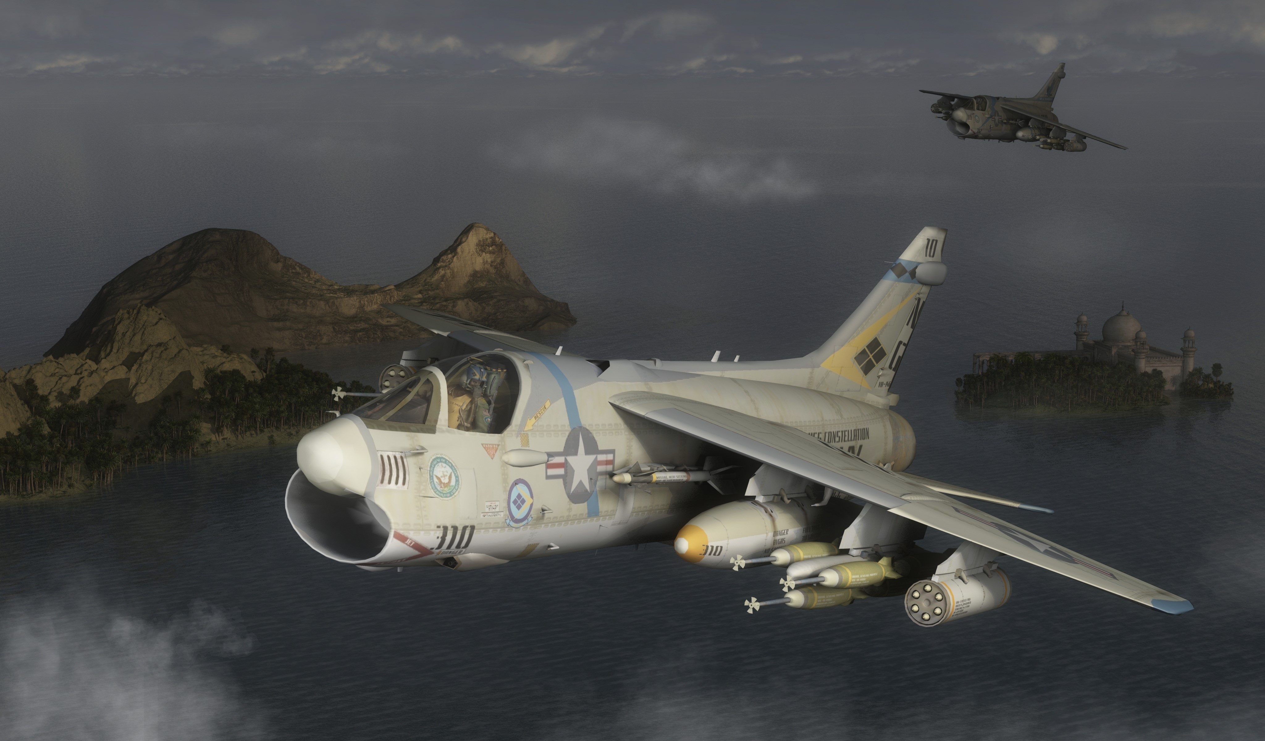Ling Temco Vought A 7 Corsair II 1080P, 2k, 4k HD Wallpaper, Background Free Download