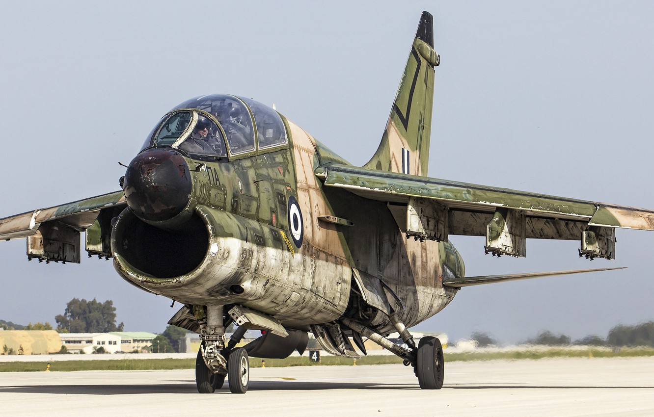 Wallpaper Cabin, Attack, The Airfield, A 7A, Corsair II Image For Desktop, Section авиация