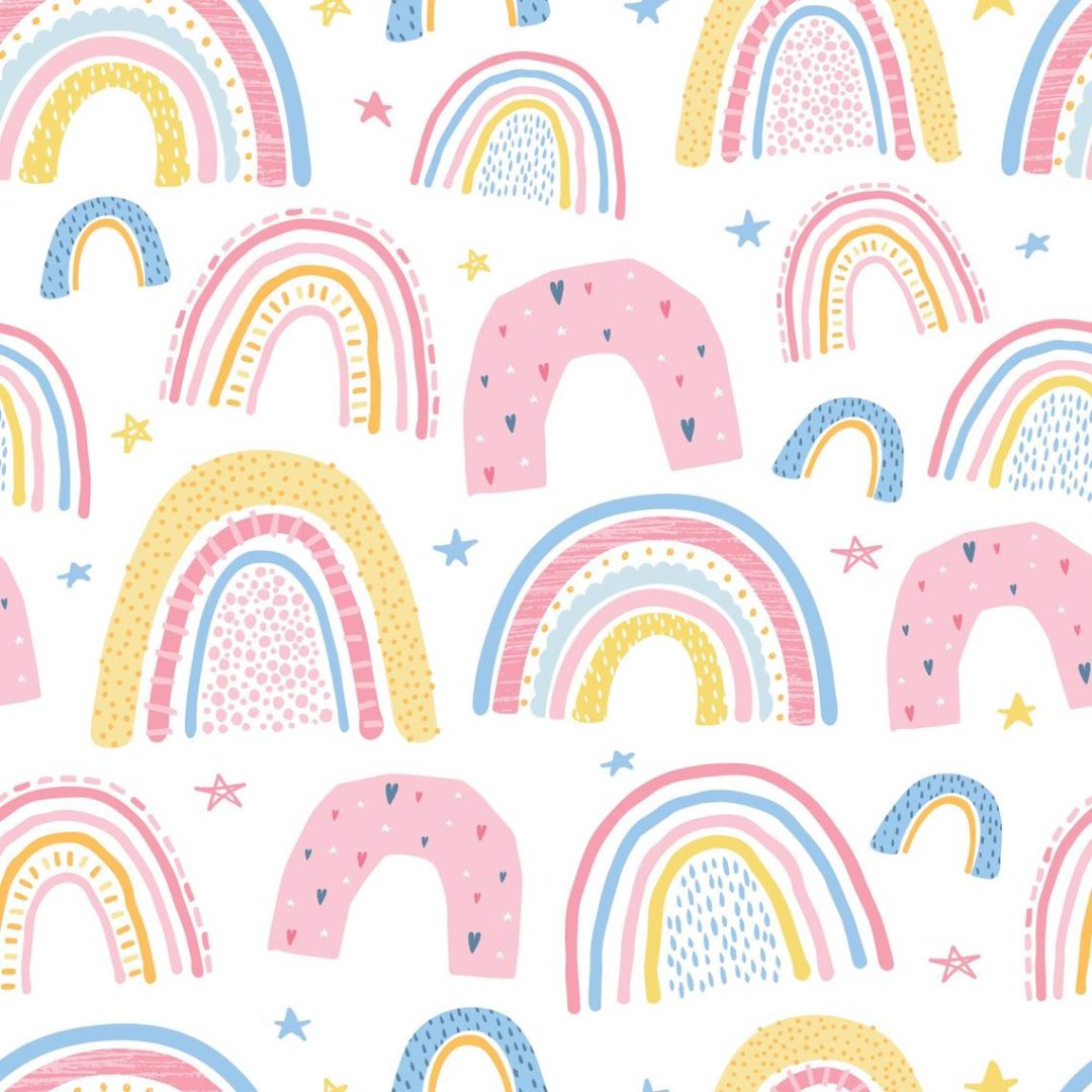 Boho Rainbow Wallpaper And Stick Or Non Pasted