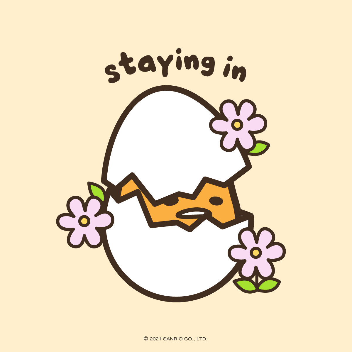 Spring with Gudetama. Gudetama, Sanrio, Sanrio characters