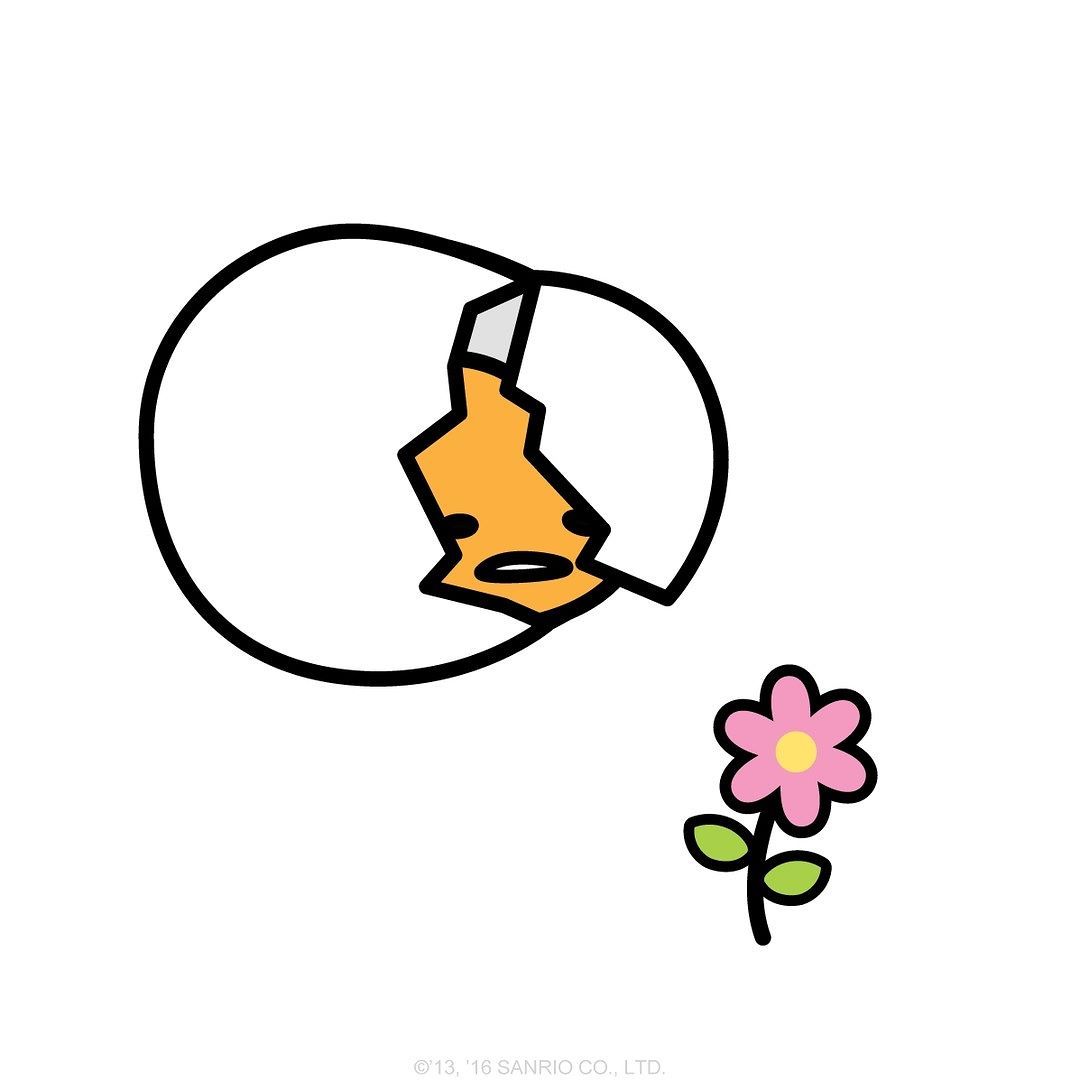gudetama on Instagram: “Today is the first day of #Spring? .meh”. Gudetama, Cute wallpaper, Kawaii drawings