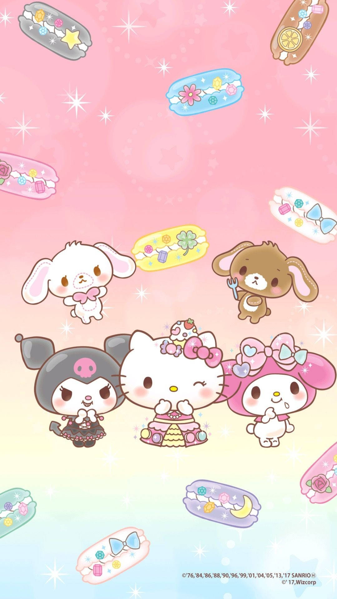 Download My Melody With Cute Friends Wallpaper