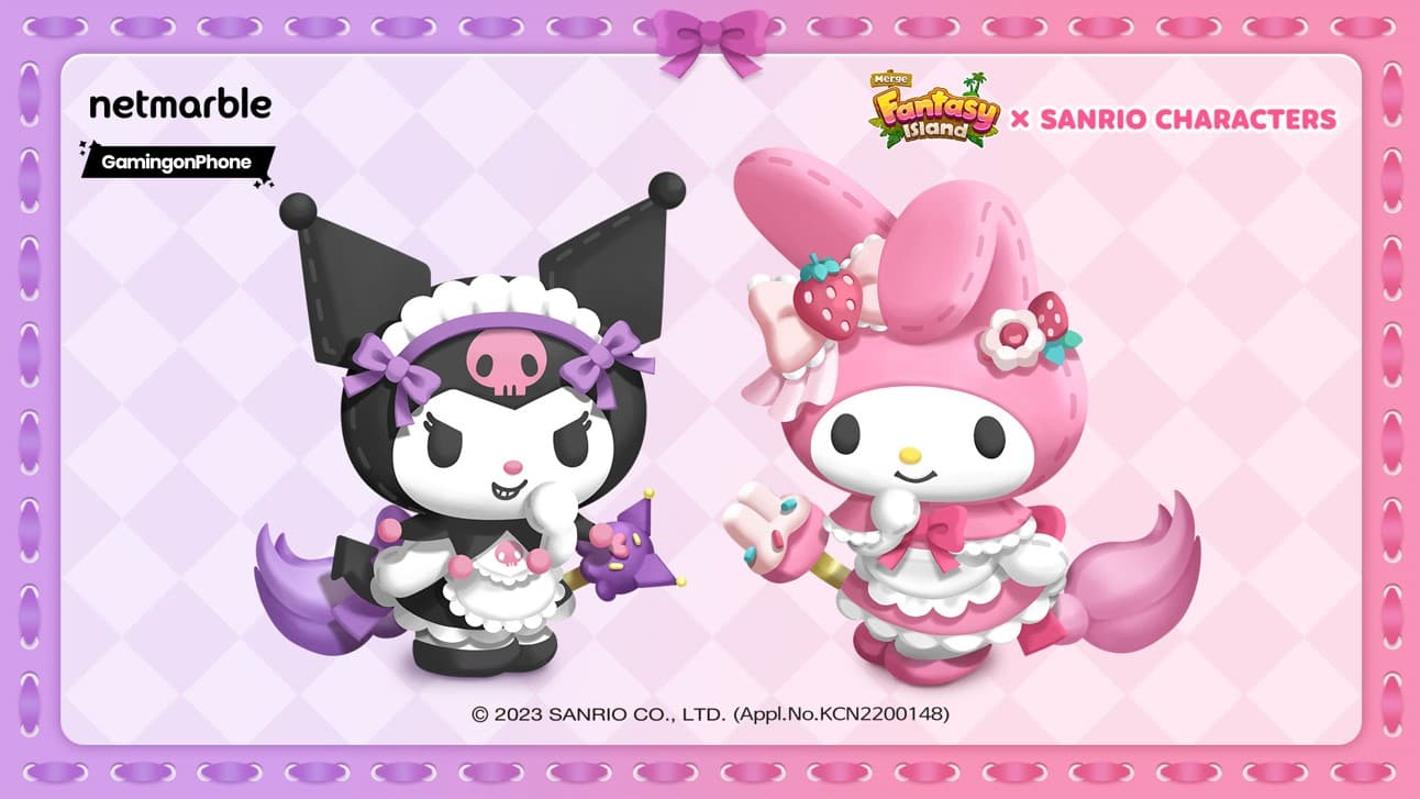 Merge Fantasy Island brings My Melody and Kuromi characters in collaboration with Sanrio