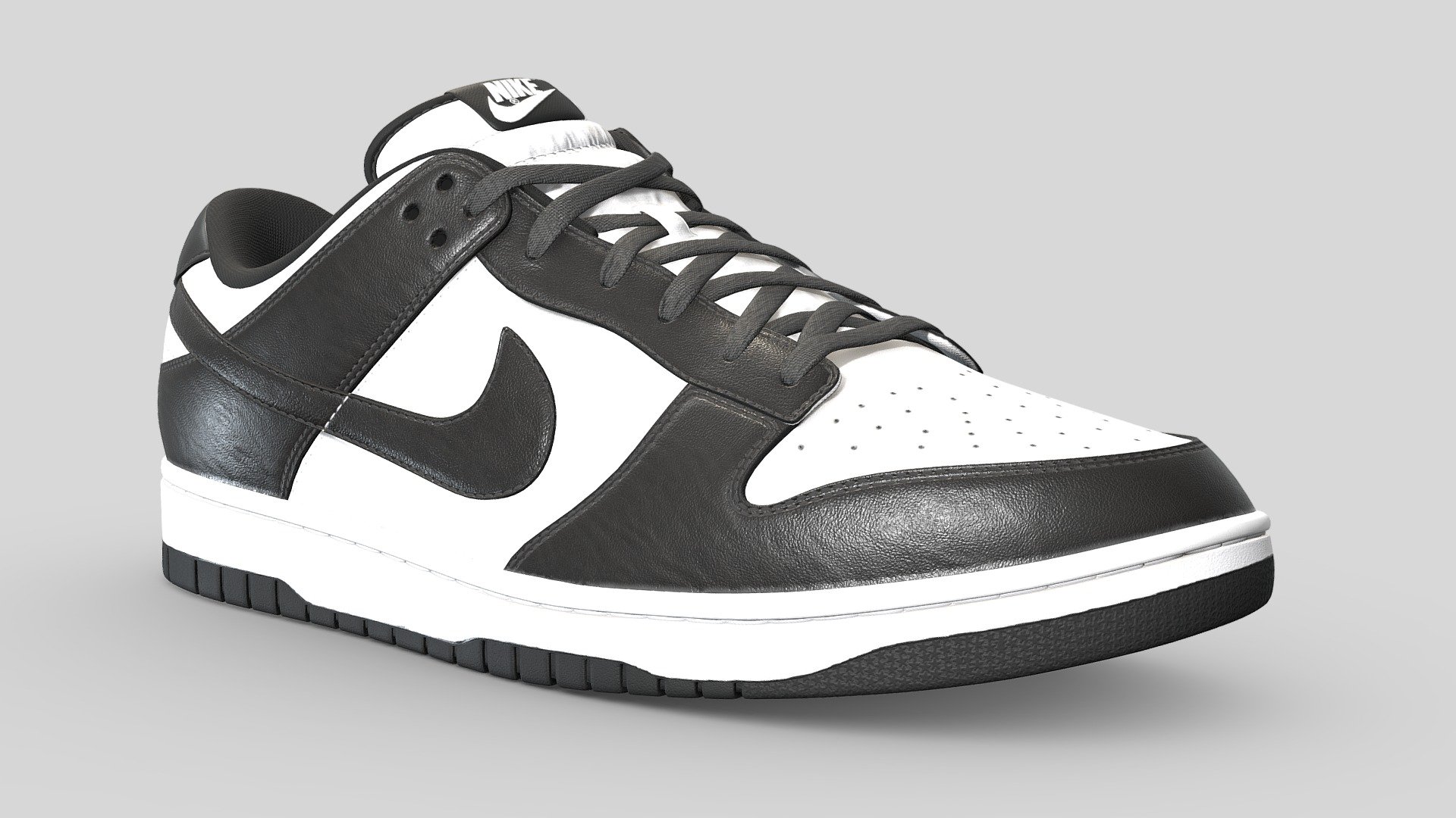 Nike Dunk Low Panda Royalty Free 3D Model By Joe Wall [2ba41c4]