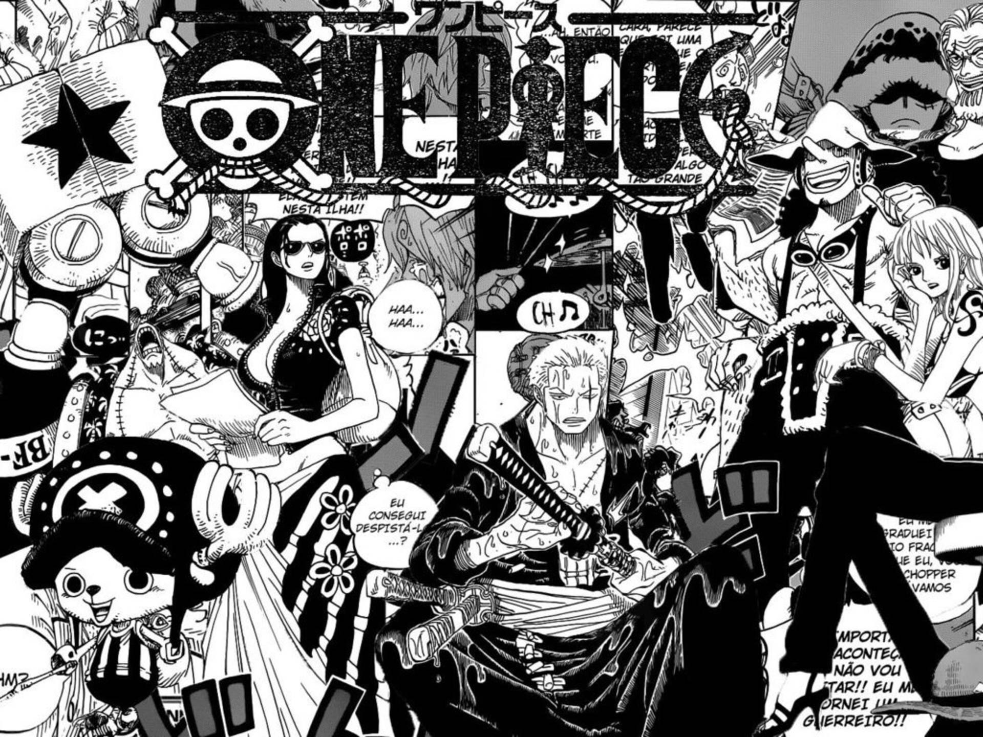 Download One Piece Straw Hats Manga Wallpaper