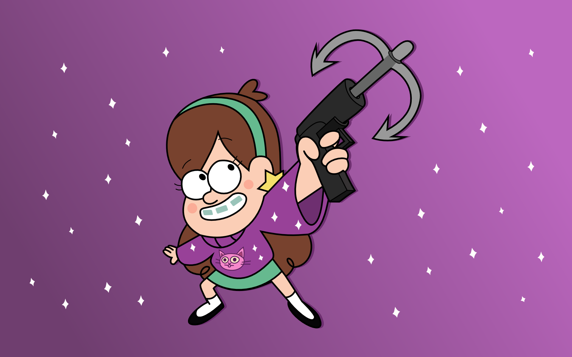 illustration, cartoon, Mabel Pines, Gravity Falls, Grappling Hook, screenshot, computer wallpaper, font Gallery HD Wallpaper