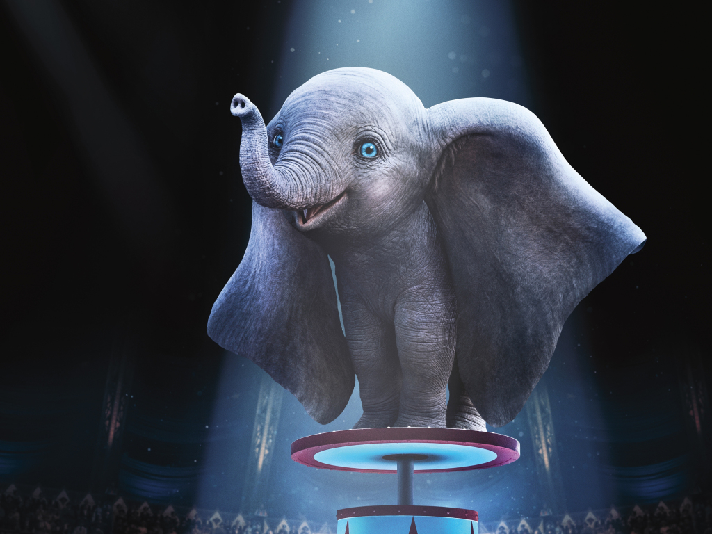 Wallpaper dumbo, elephant, animation movie, 2019 desktop wallpaper, HD image, picture, background, 3eb064