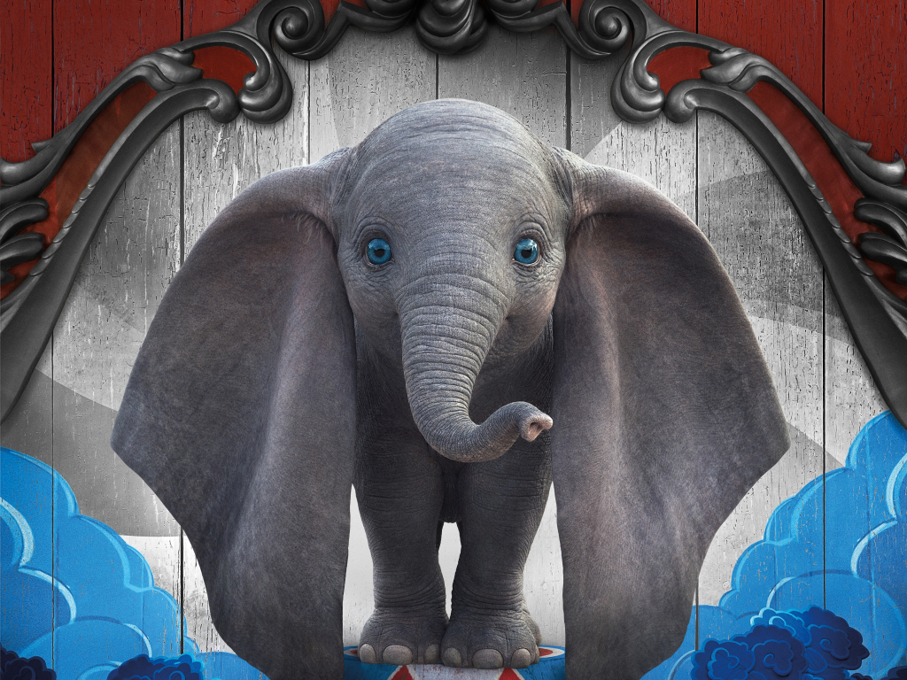 Wallpaper dumbo, cute, baby elephant, 2019 movie desktop wallpaper, HD image, picture, background, bc1771