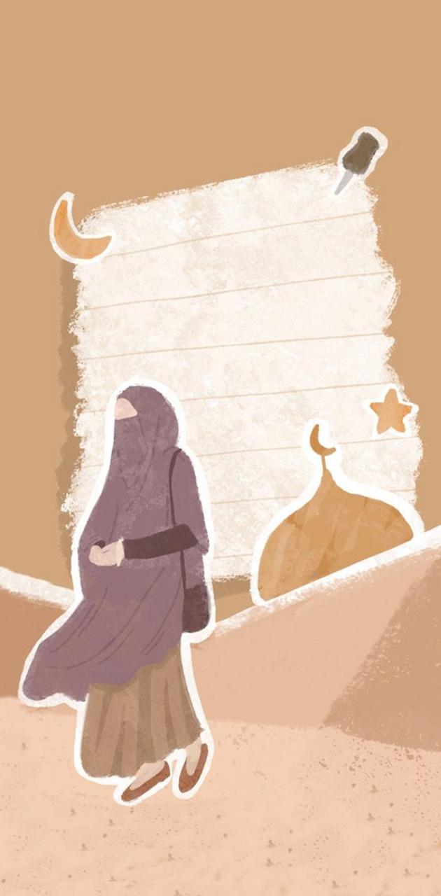 muslim girl anime wallpaper