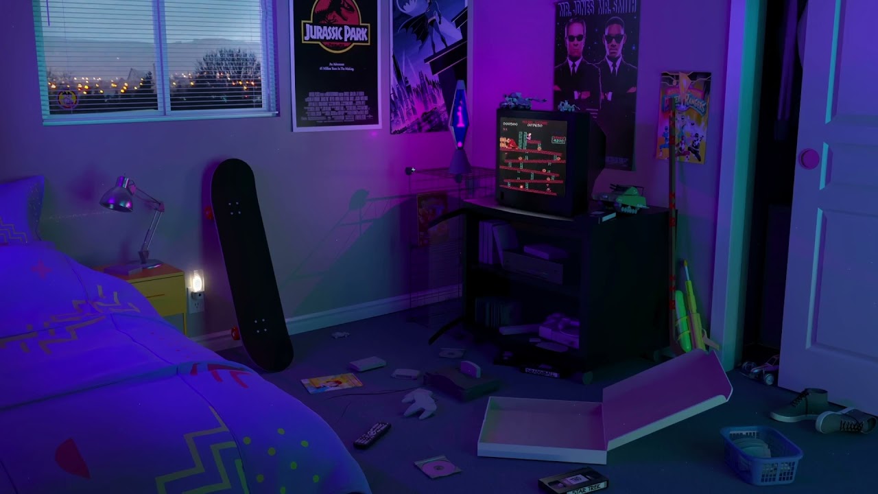 90s Retro Bedroom Live Wallpaper For PC Mac + FREE Download 4K Desktop Screensaver