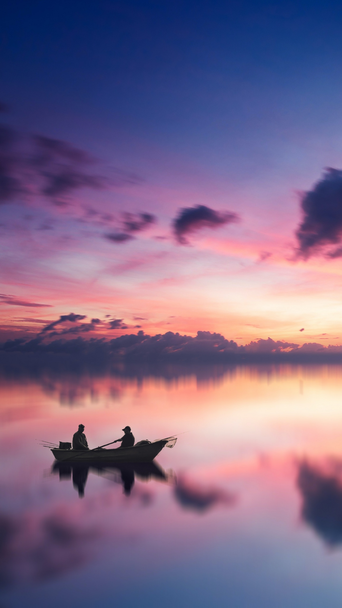 Golden hour Wallpaper 4K, Sunset, River, Nature
