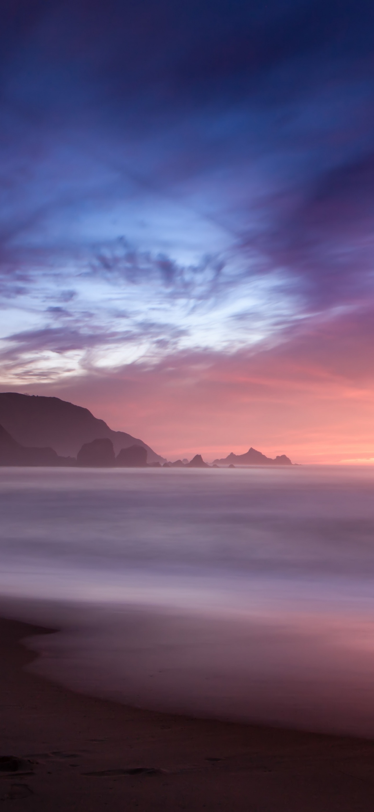 Beach Wallpaper 4K, Horizon, Sunset