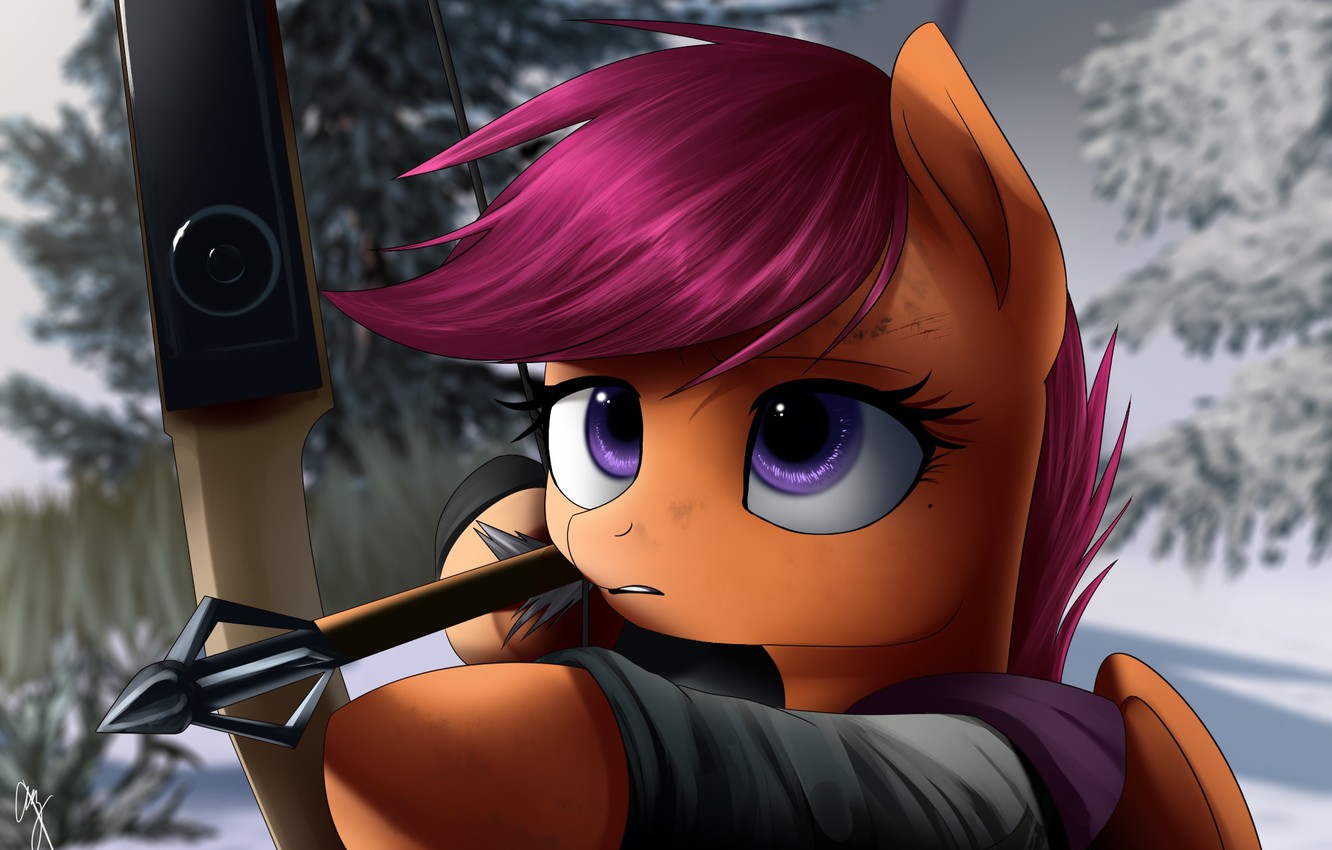 Wallpaper the last of us, elly, scootaloo .pony image for desktop, section игры