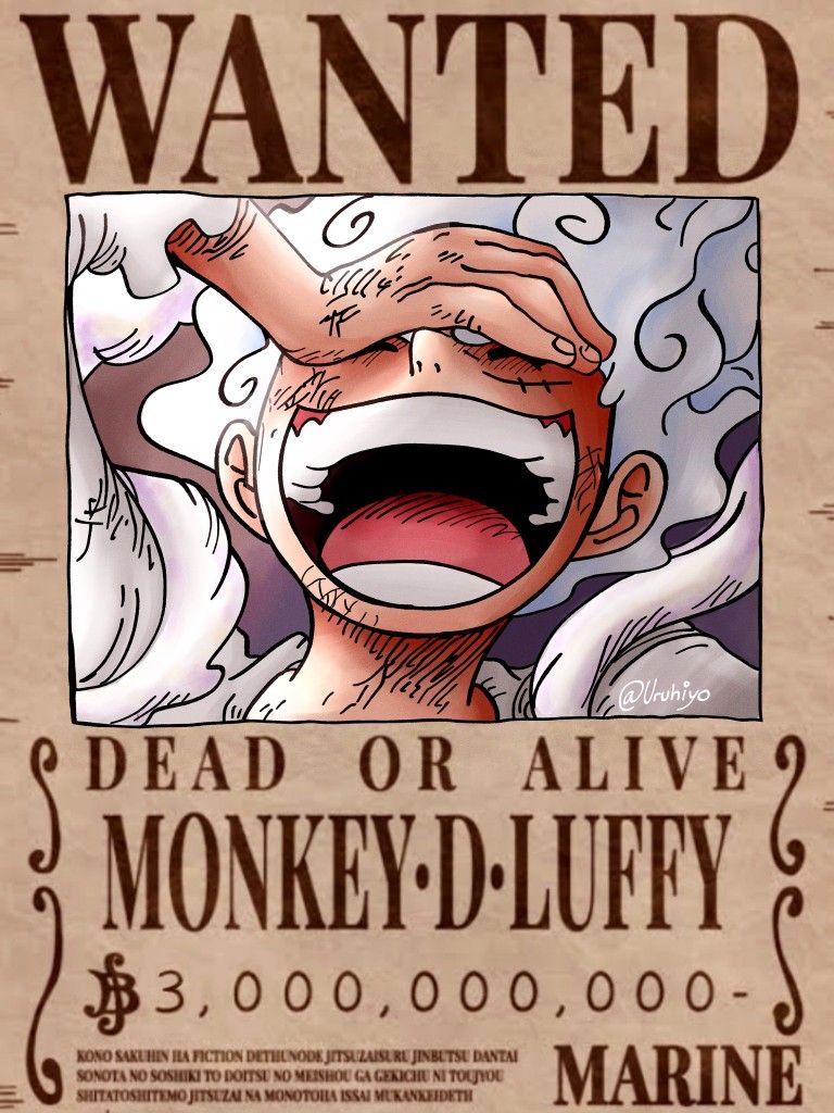 Luffy First Bounty Poster Luffy First Bounty Poster