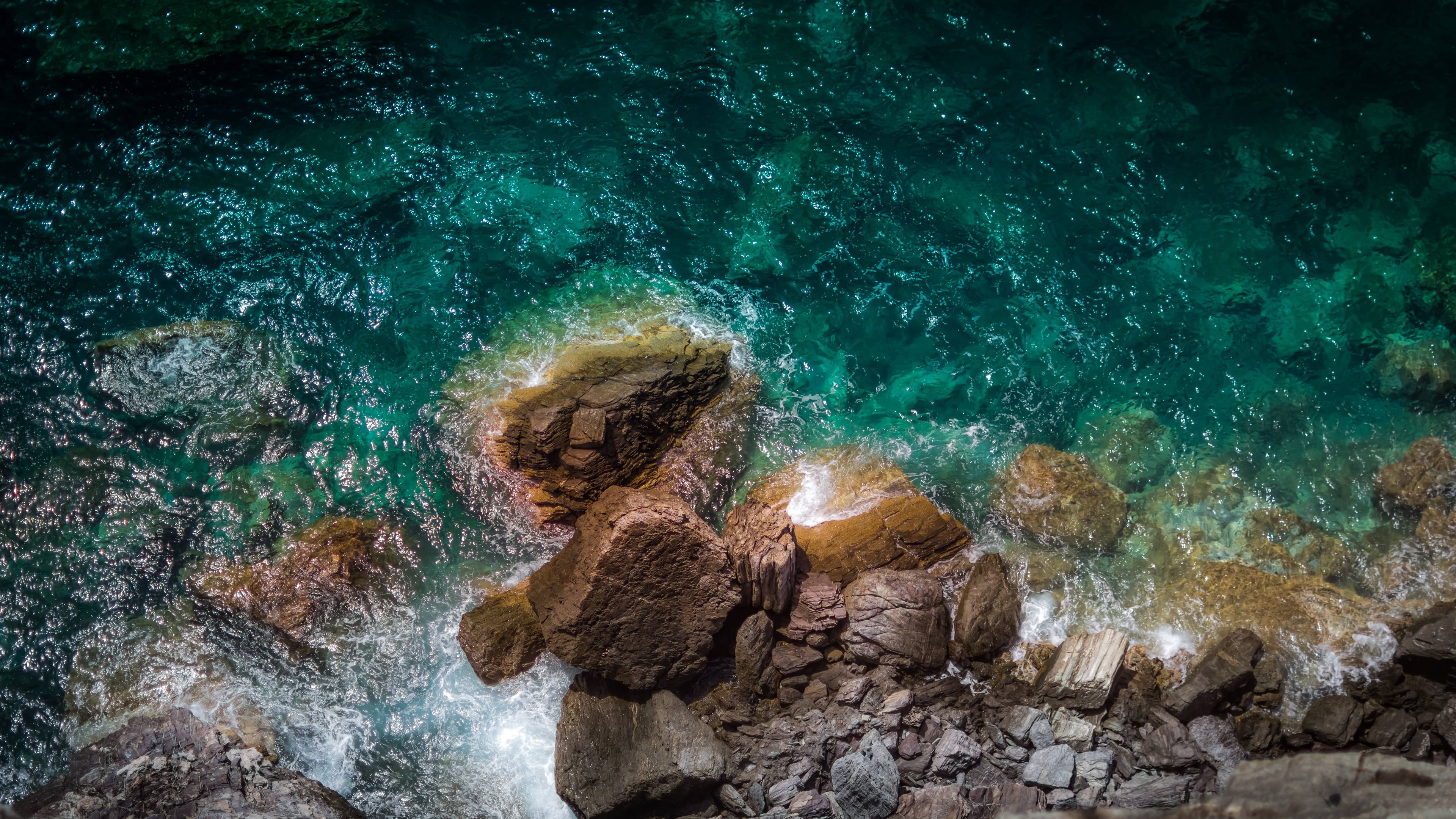 Ocean Coast Rocks UHD 4K Wallpaper