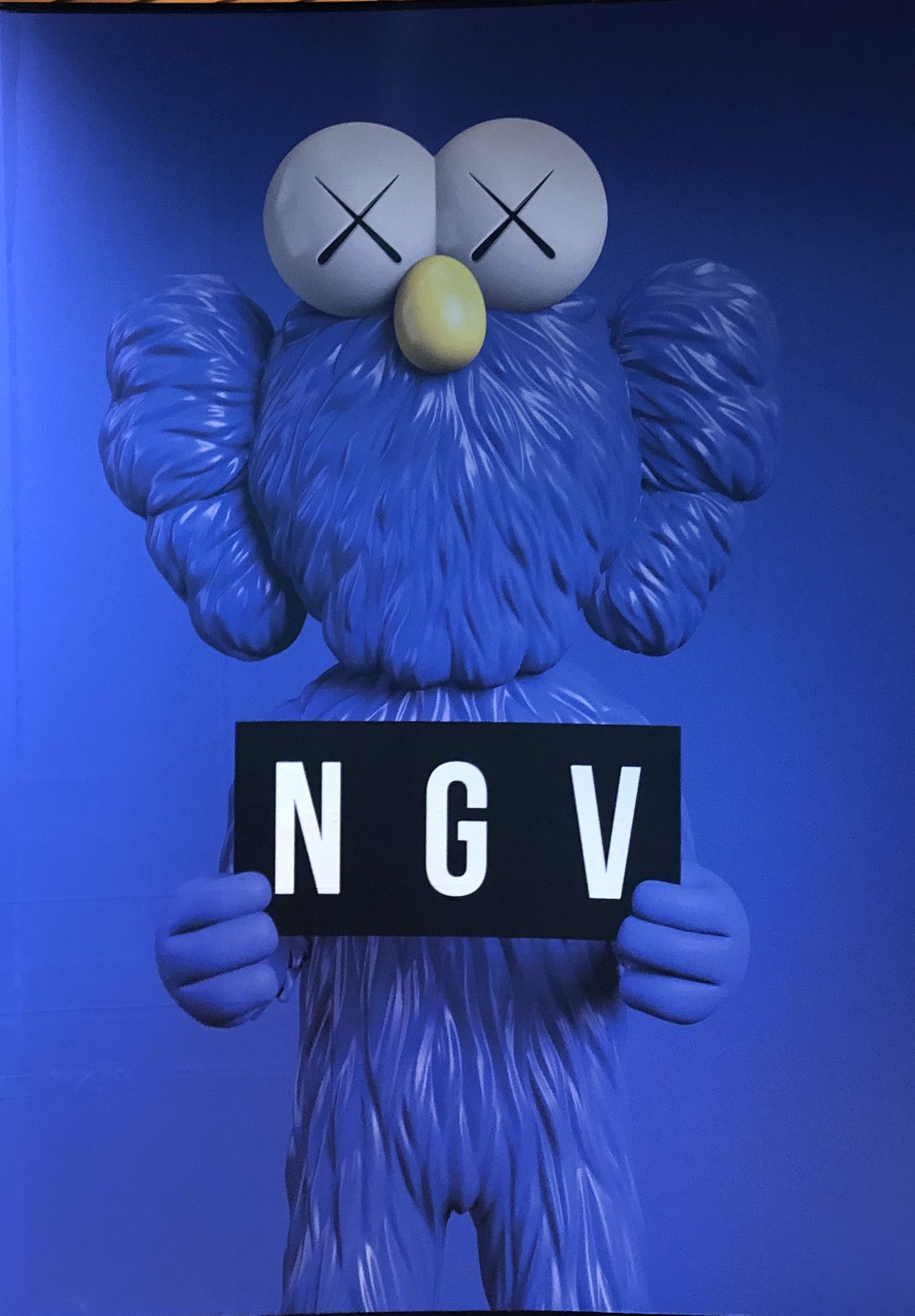 NGV #KAWS # Blue. Kaws wallpaper, Kaws iphone wallpaper, Bad girl wallpaper