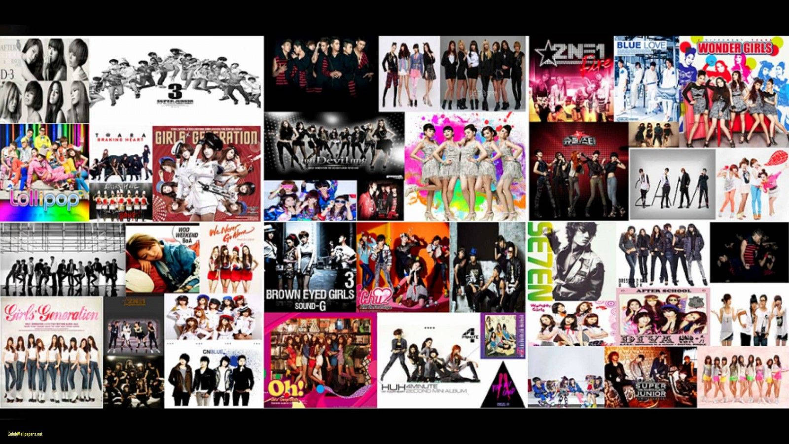 Download Kpop Albums Collage Wallpaper