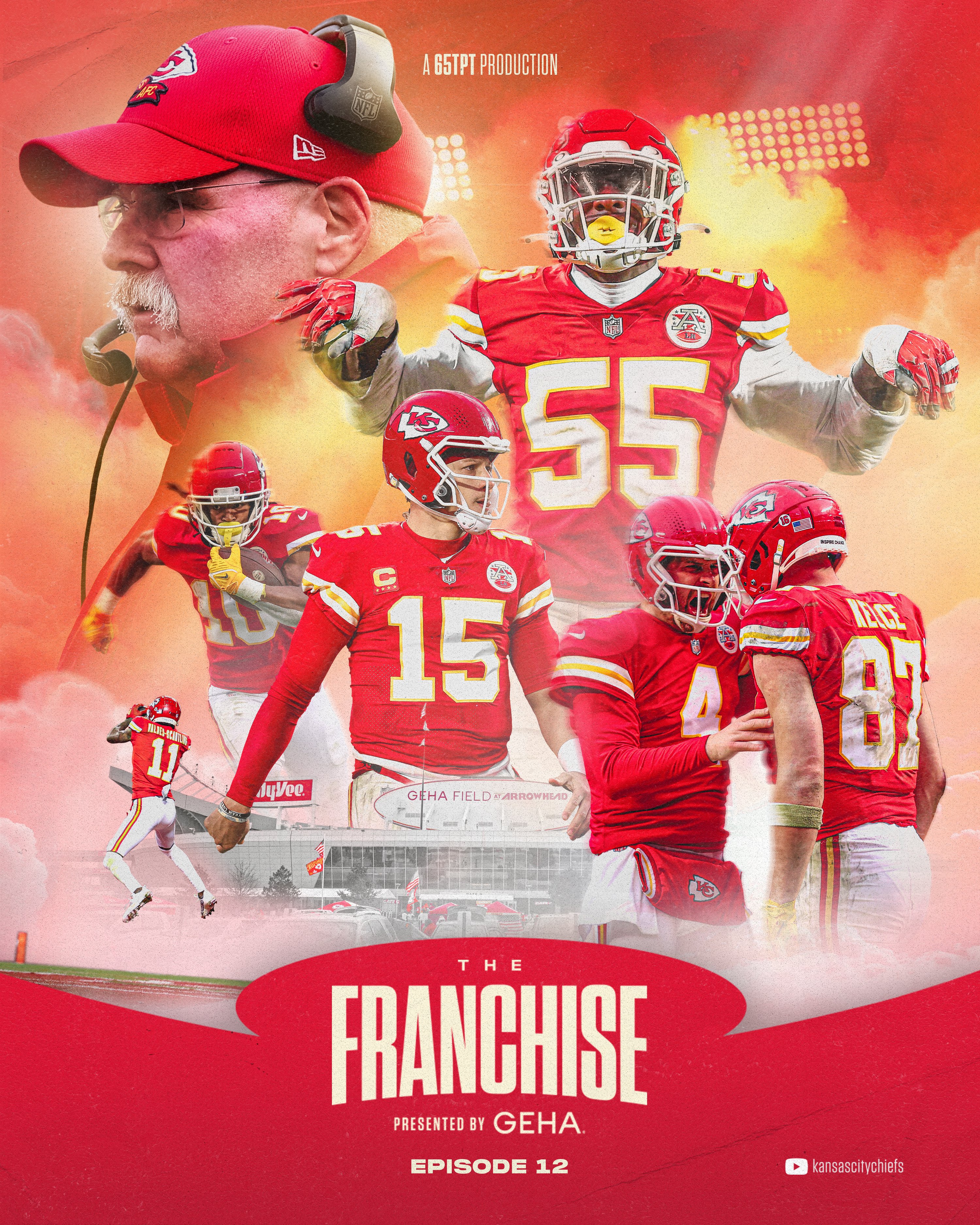 Kansas City Chiefs football. New episode of The Franchise presented by GEHA tomorrow morning ⏰