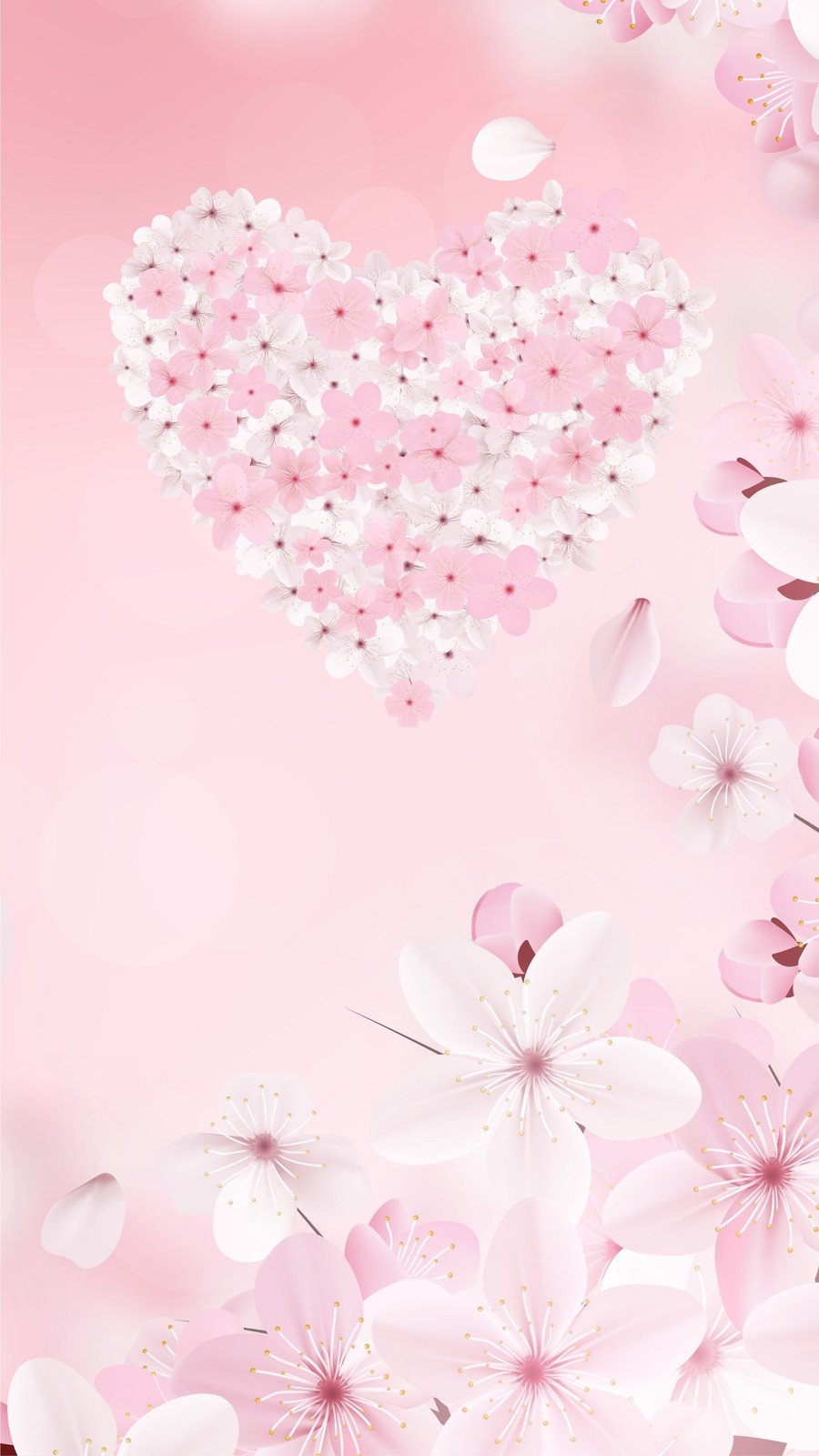 Spring hearts aesthetic wallpapers wallpaper cave