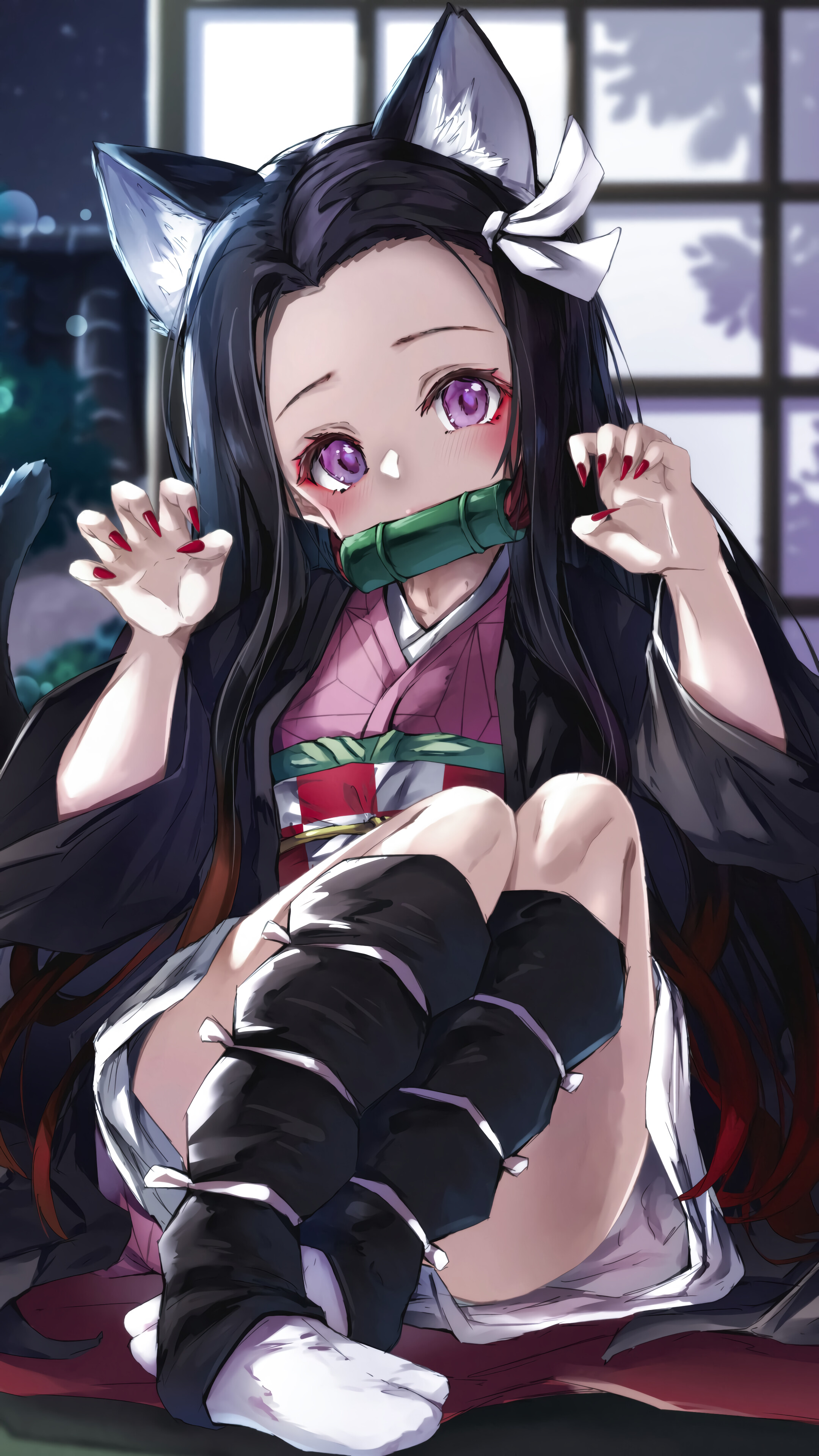Nezuko, Cute, Kimetsu no Yaiba, 4k Gallery HD Wallpaper