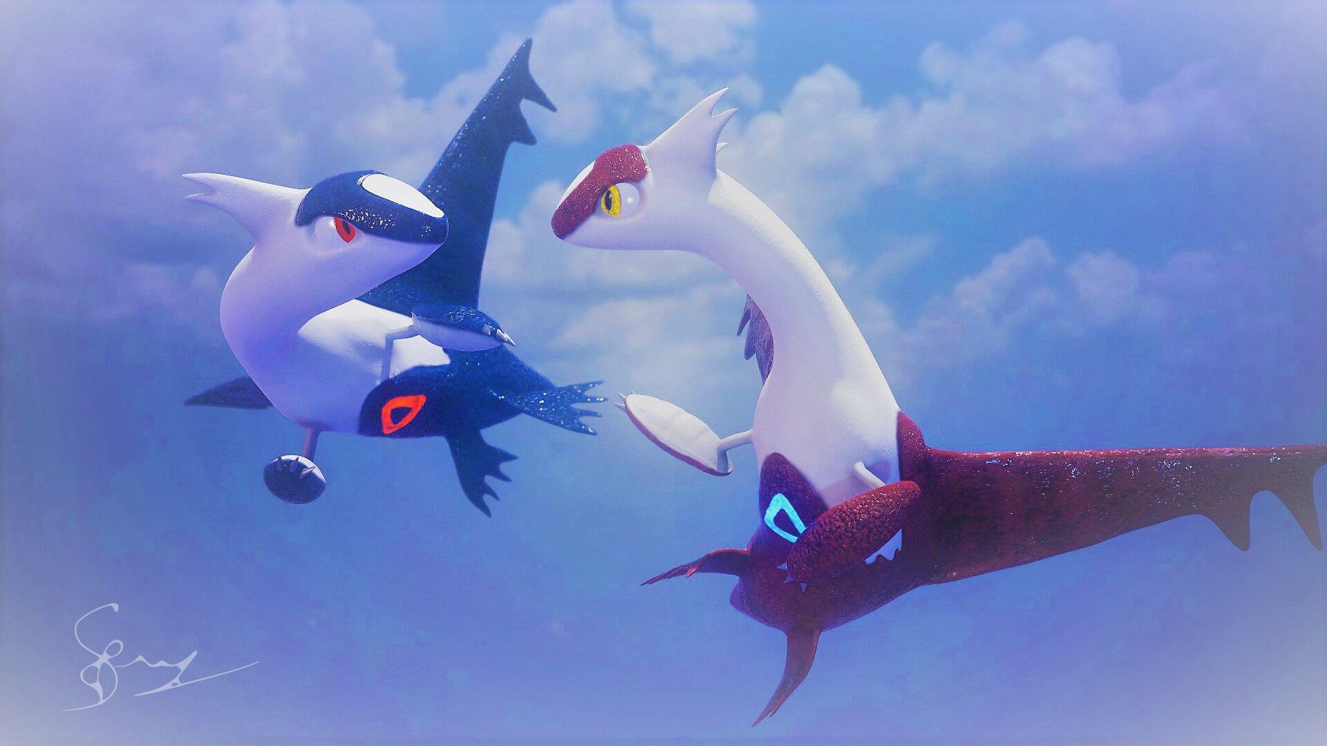 Latios & Latias 3D model wallpaper