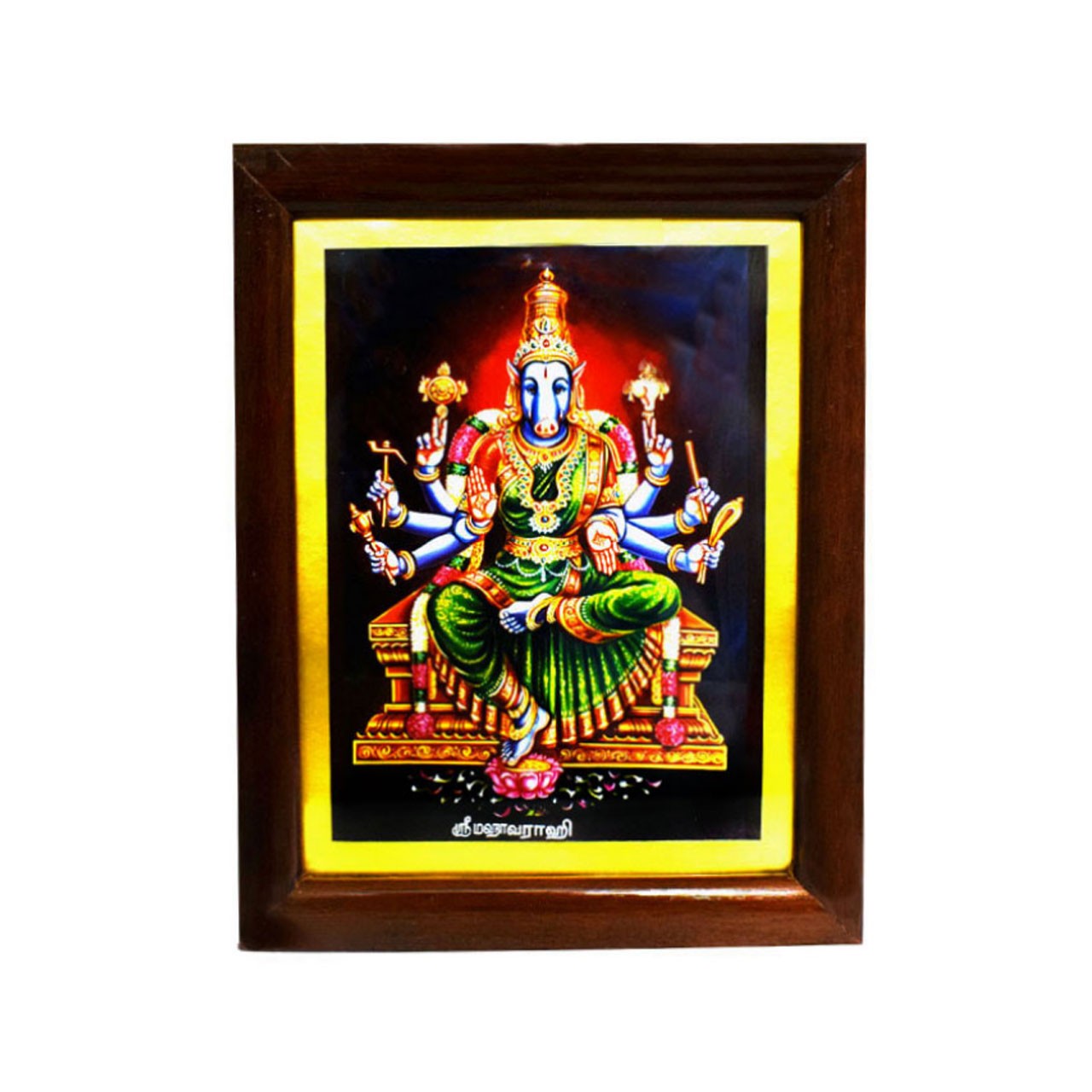 Handicraft Goddess Varahi Amman Photo for Pooja and Wall