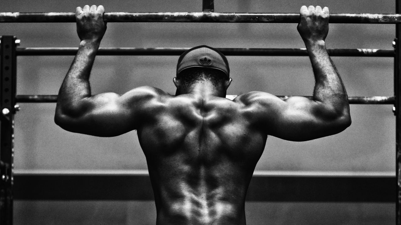 Wallpaper Pull Ups, Man, Workout, Bw, Muscle, Athlete, Horizontal Bar Hd, Picture, Image