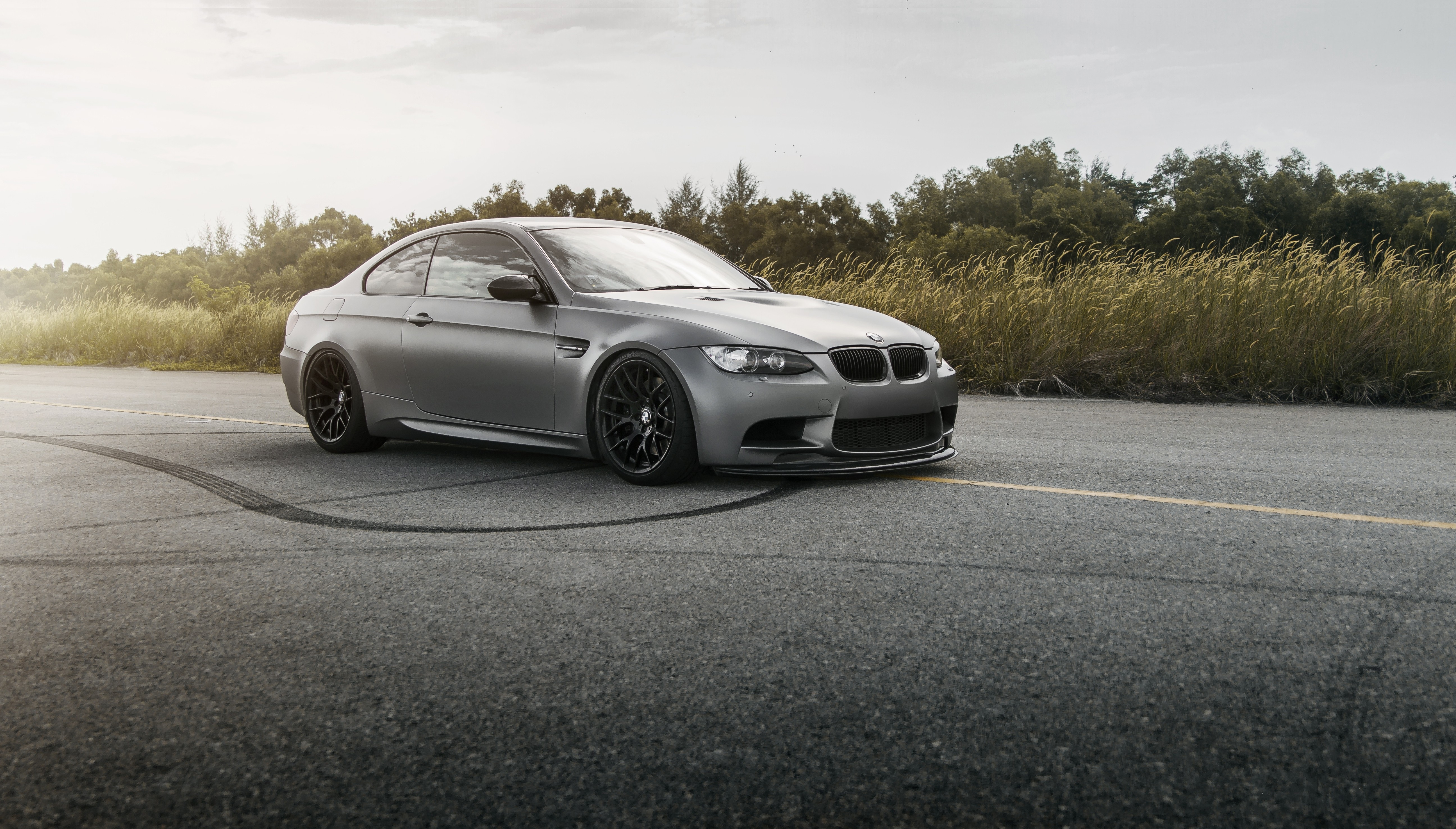 Wallpaper, sports car, BMW M3, gray, coupe, Sedan, BMW E92 M3, wheel, rim, supercar, land vehicle, automotive design, automotive exterior, automobile make, luxury vehicle, bumper, executive car, sports sedan, bmw 3