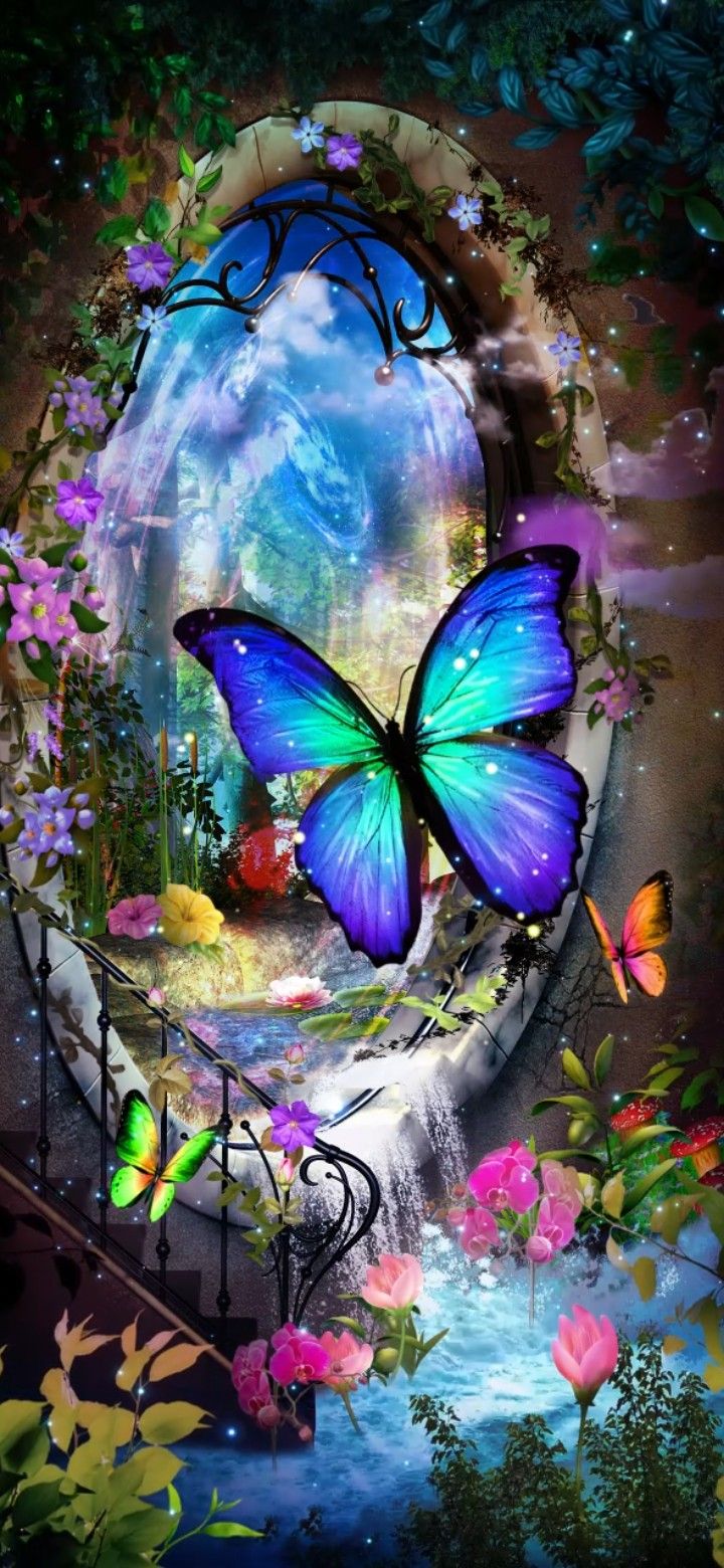 Quick Saves. Beautiful butterflies art, Butterfly wallpaper background, Beautiful fantasy art
