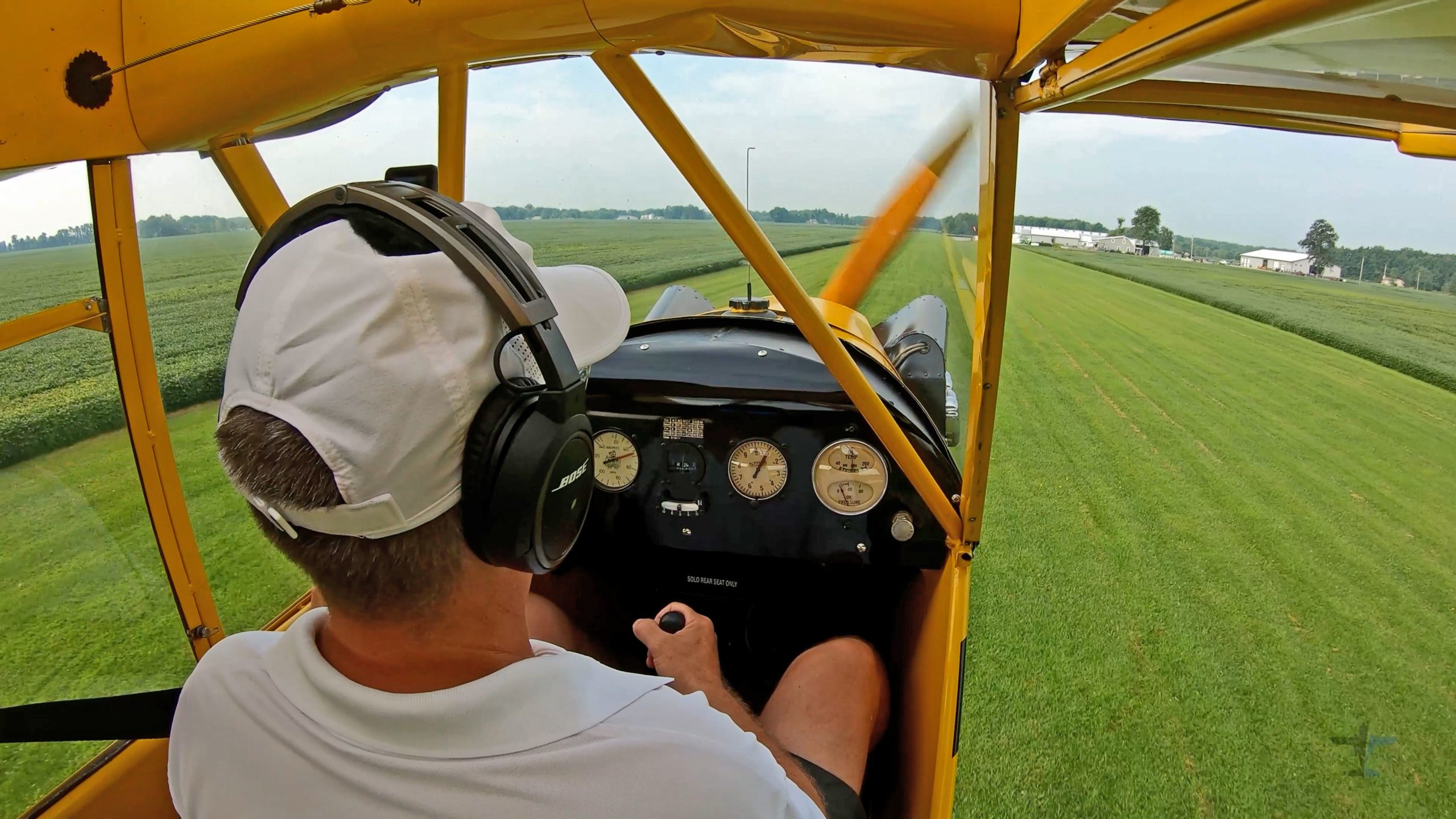 Video Tip: How To Land A Piper J 3 Cub Tailwheel Airplane On Grass, Flight Training Central