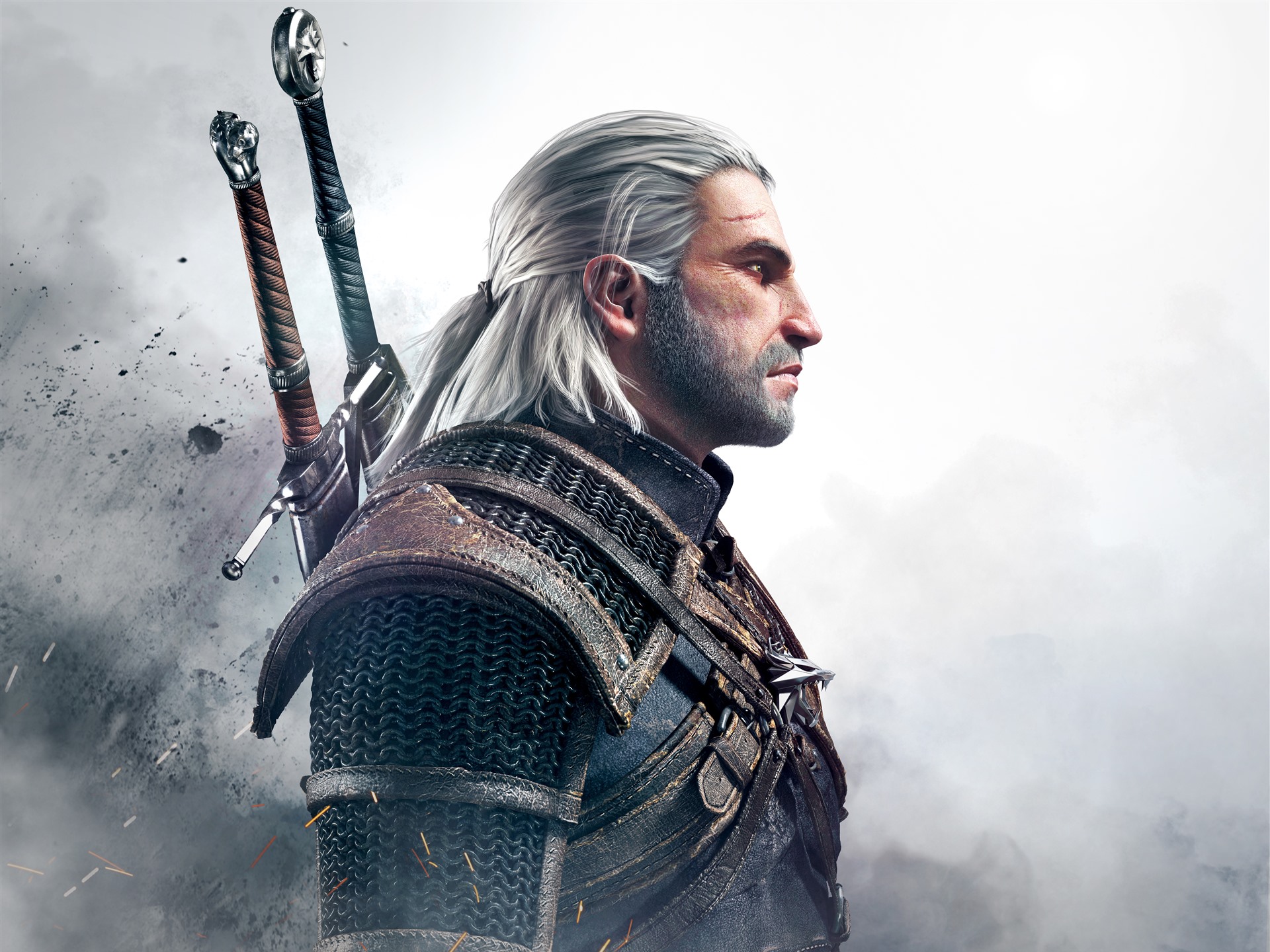 Wallpaper The Witcher 3: Wild Hunt, man, sword 7680x4320 UHD 8K Picture, Image
