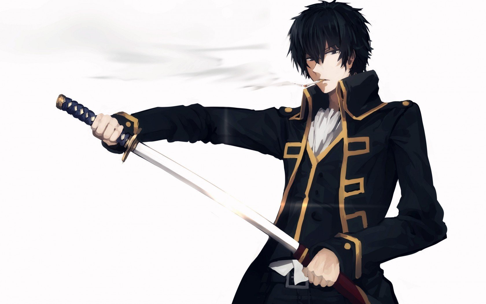 Gintama Hijikata Toushirou Guy Sword Uniform 20X30 Inch Poster Print
